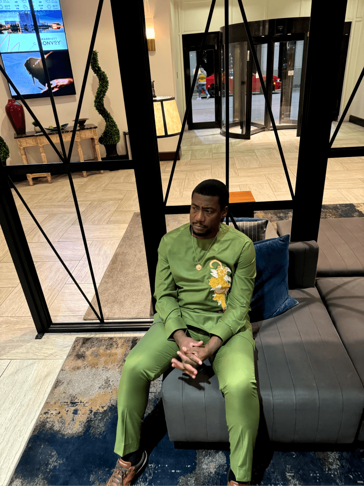 Safari Suit | Men's African Clothing |Senator GREEN alternate view