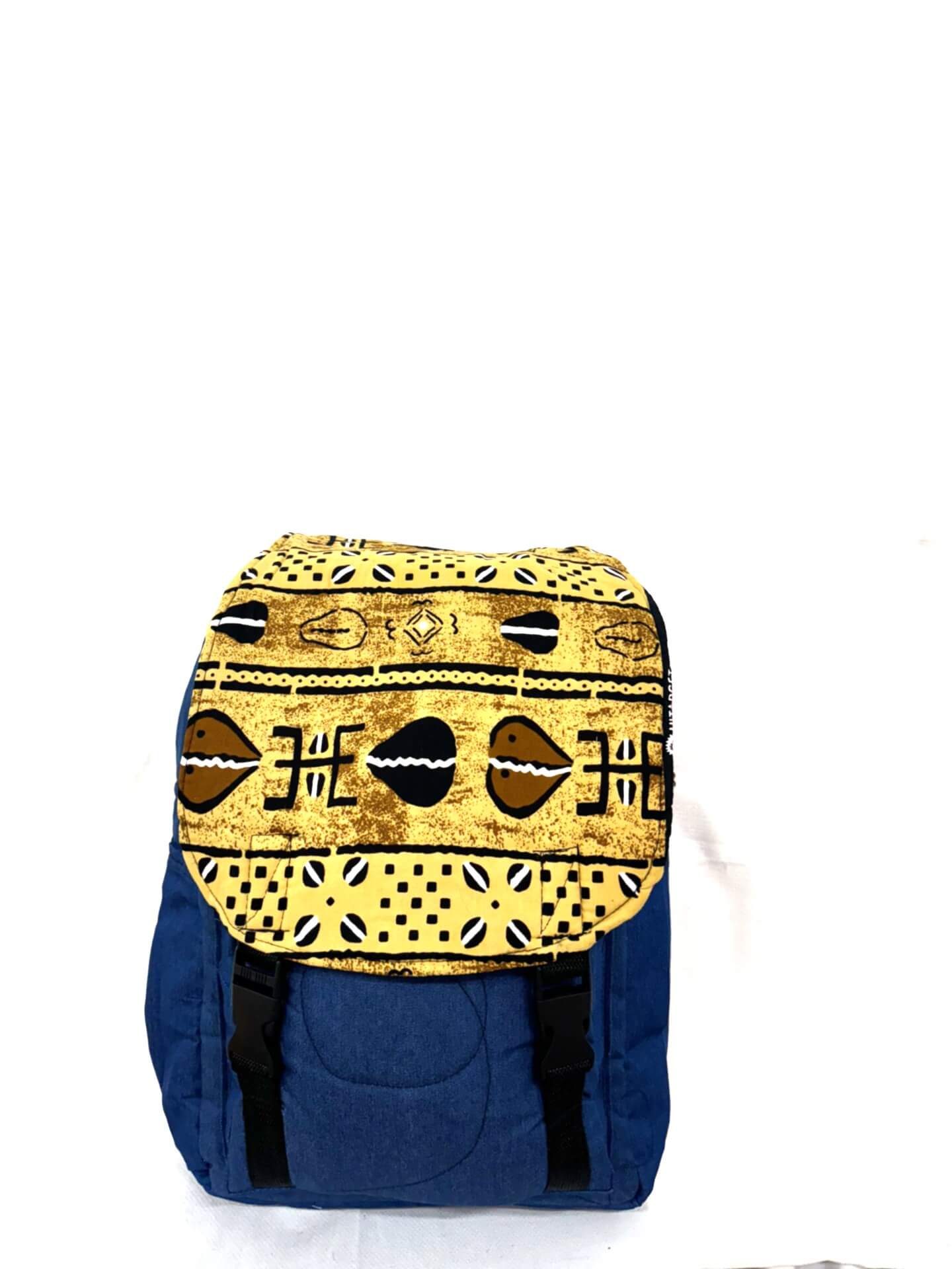 Accra Beauty Blue/brown/mustard