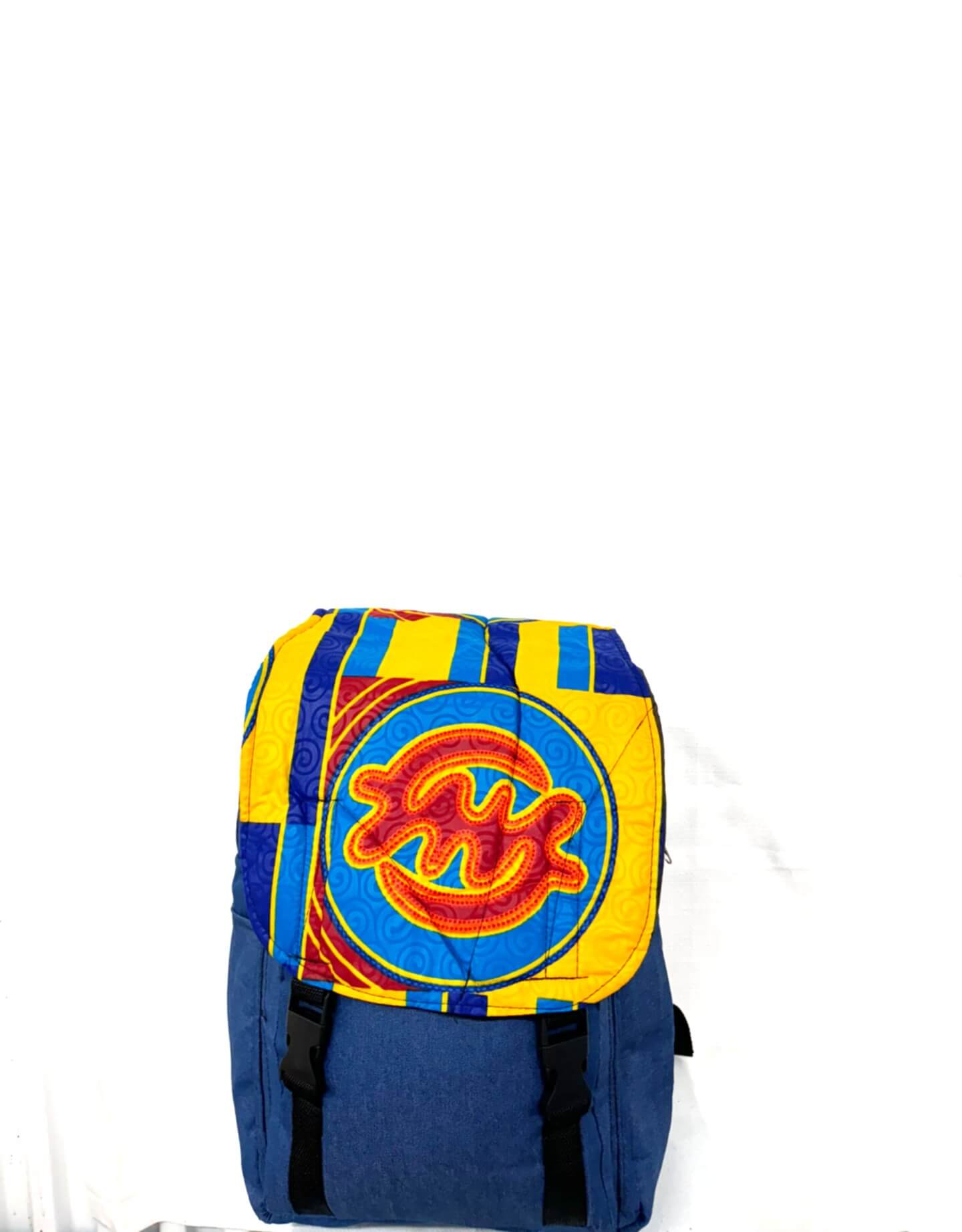 Accra Beauty Blue/burgundy/yellow