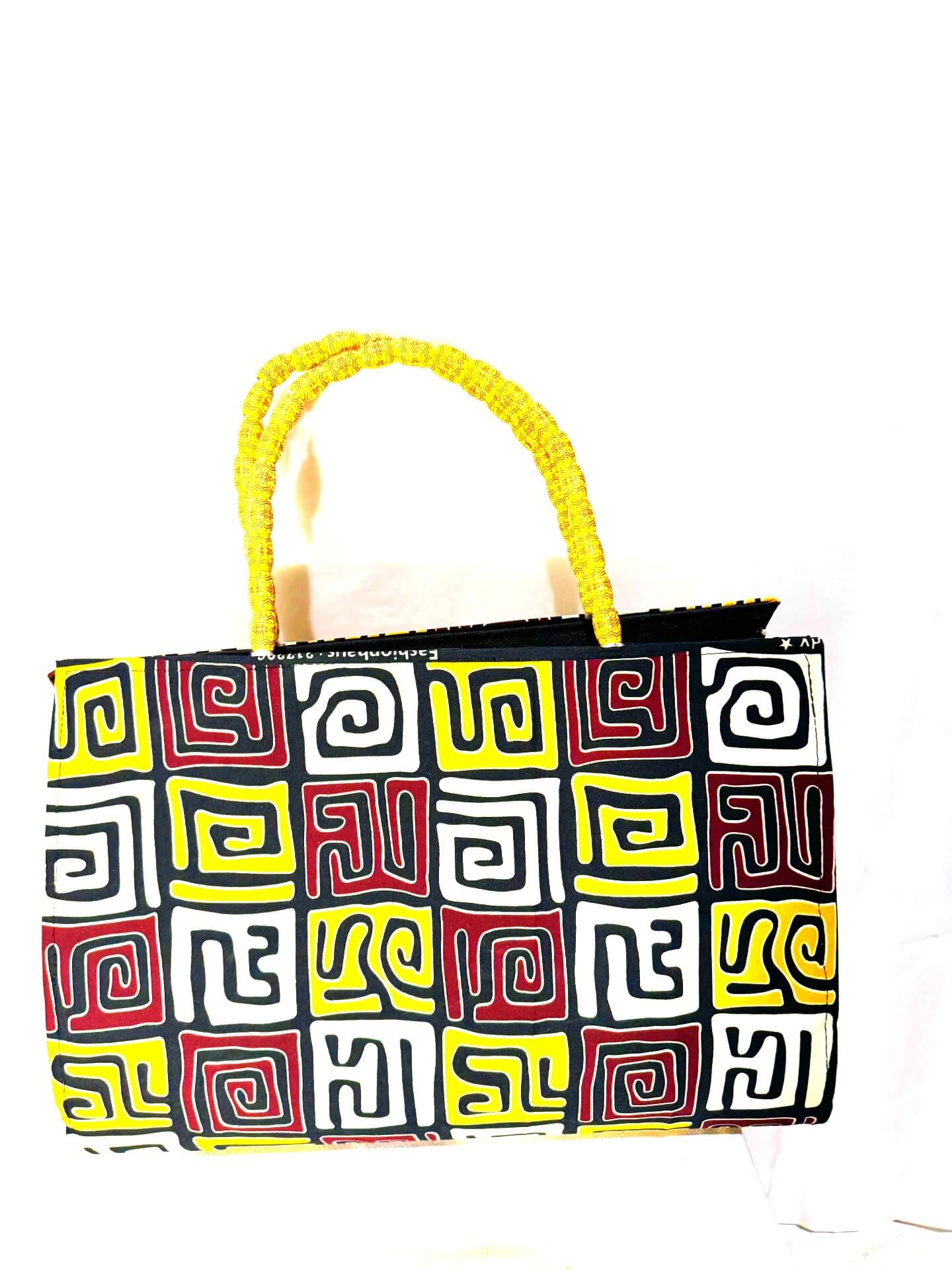 Dondon Fabric Brown/white/yellow