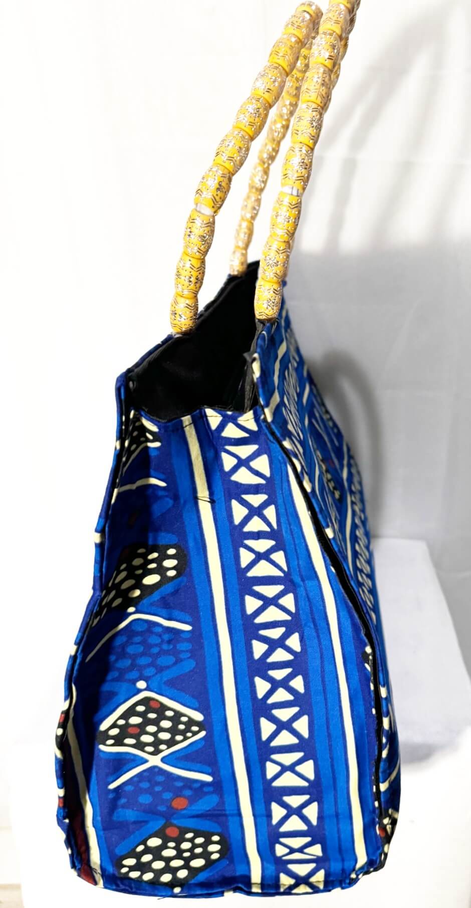 Dondon Fabric Blue/gold alternate view