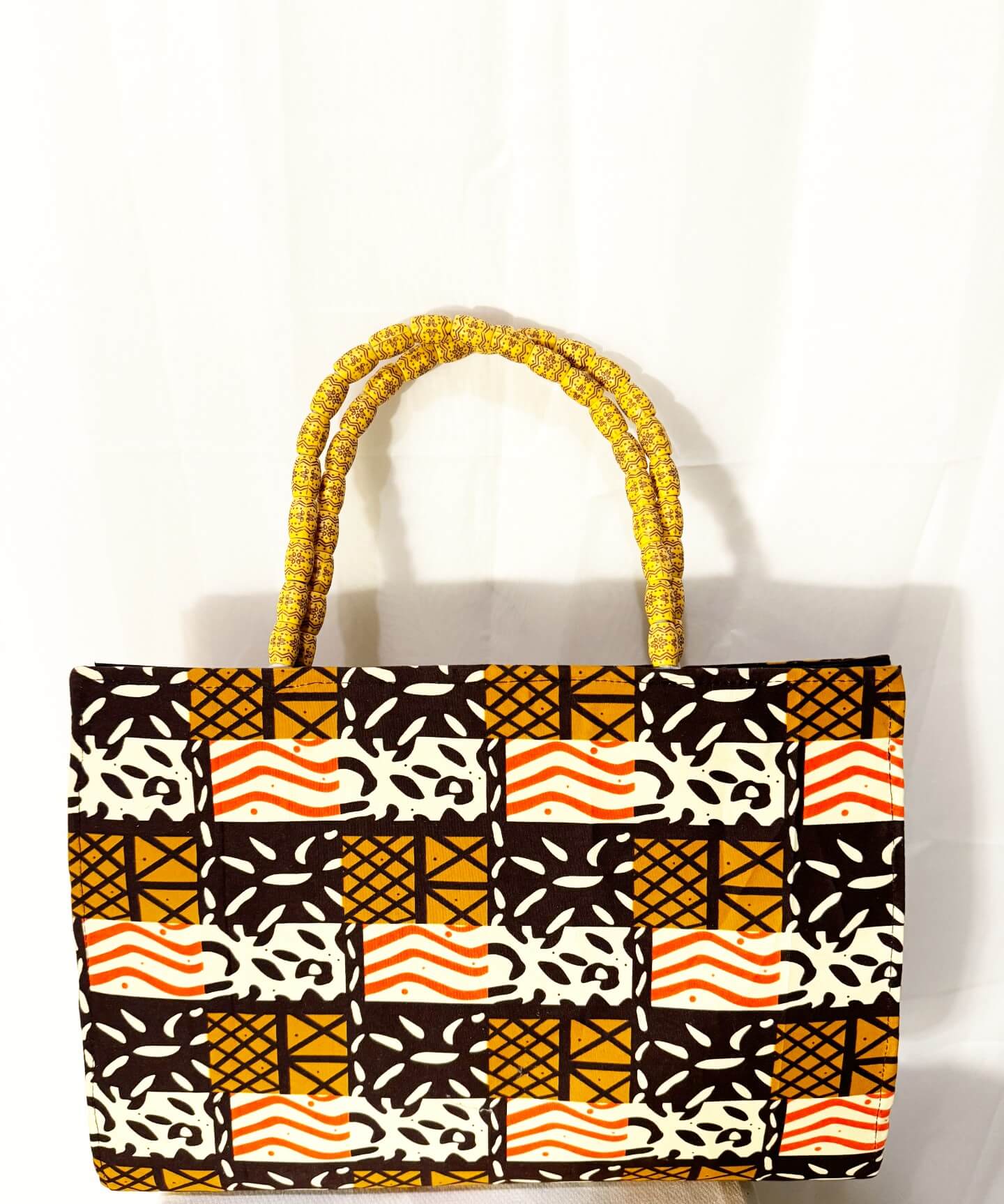 Dondon Fabric Brown/gold/red/black