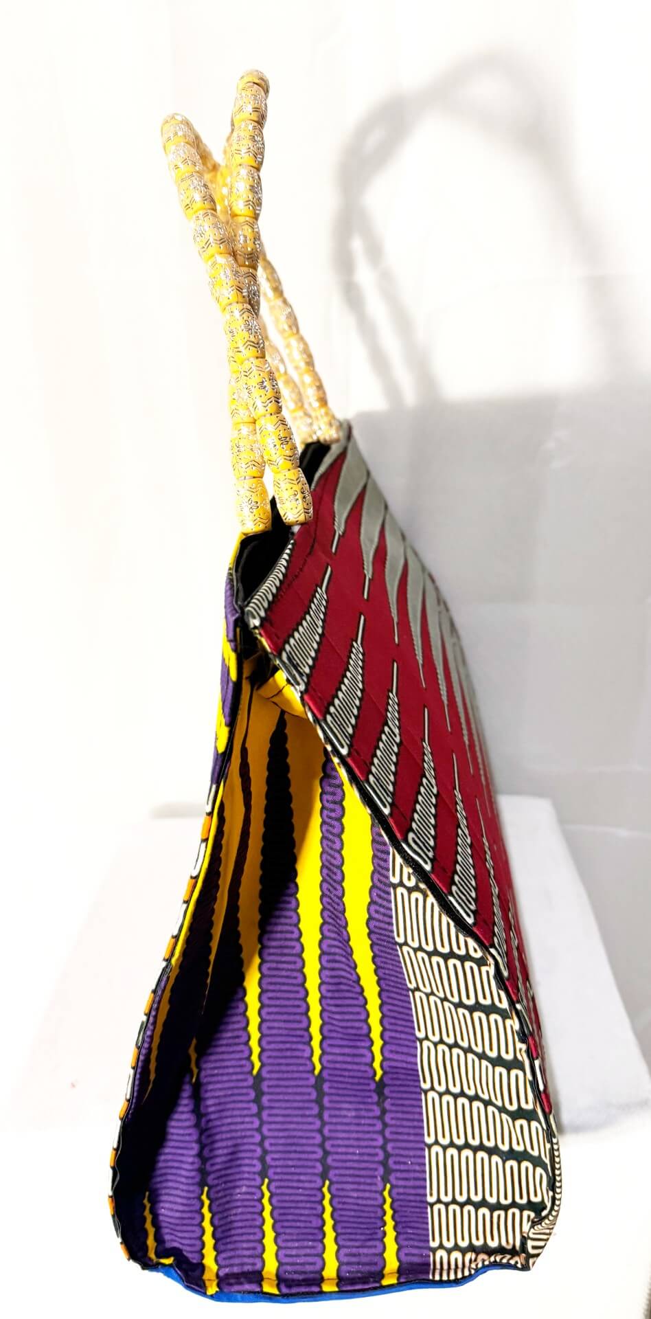 Dondon Fabric Red/gold/yellow/purple alternate view