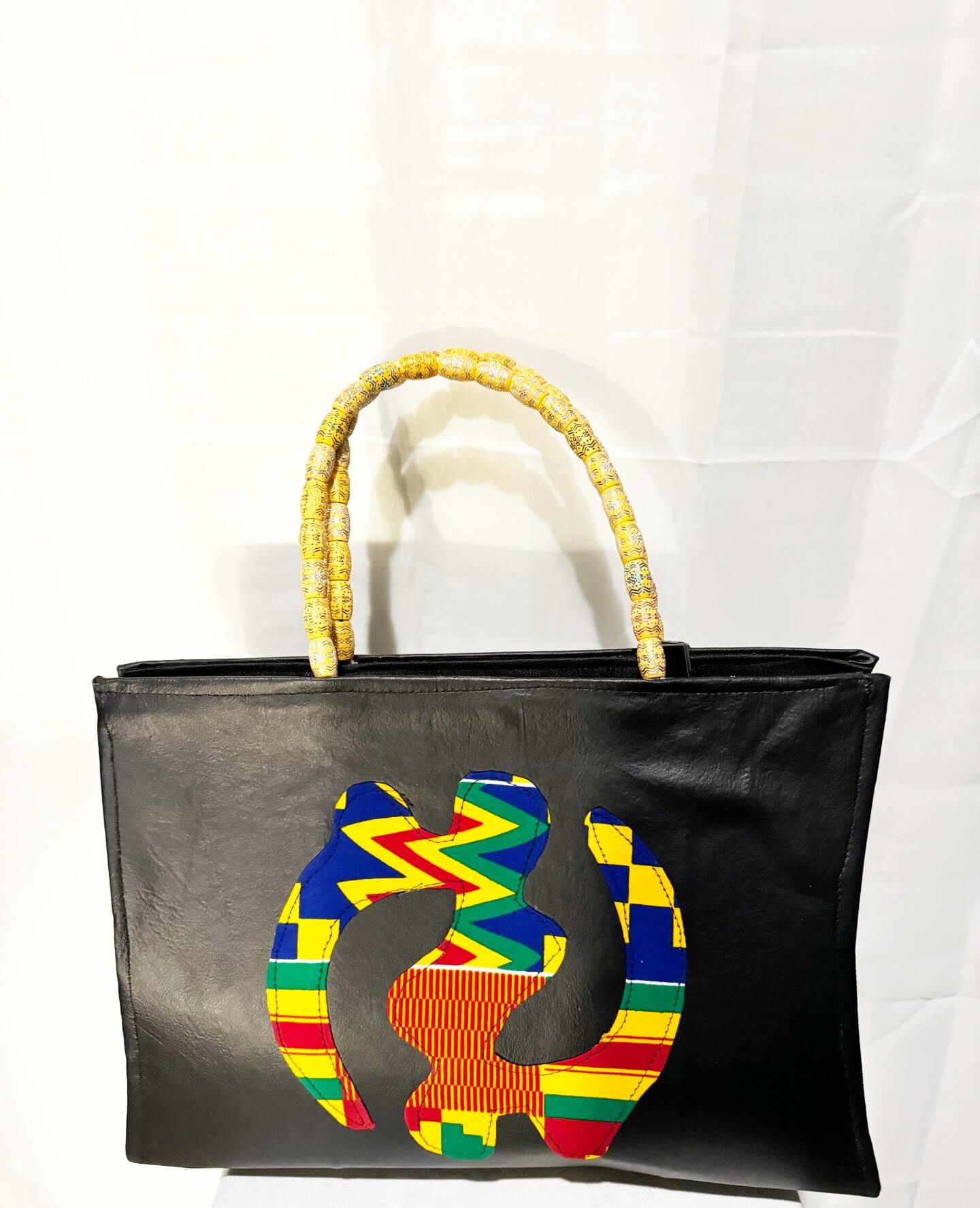 Dondon Leather Black/yellow/green/blue