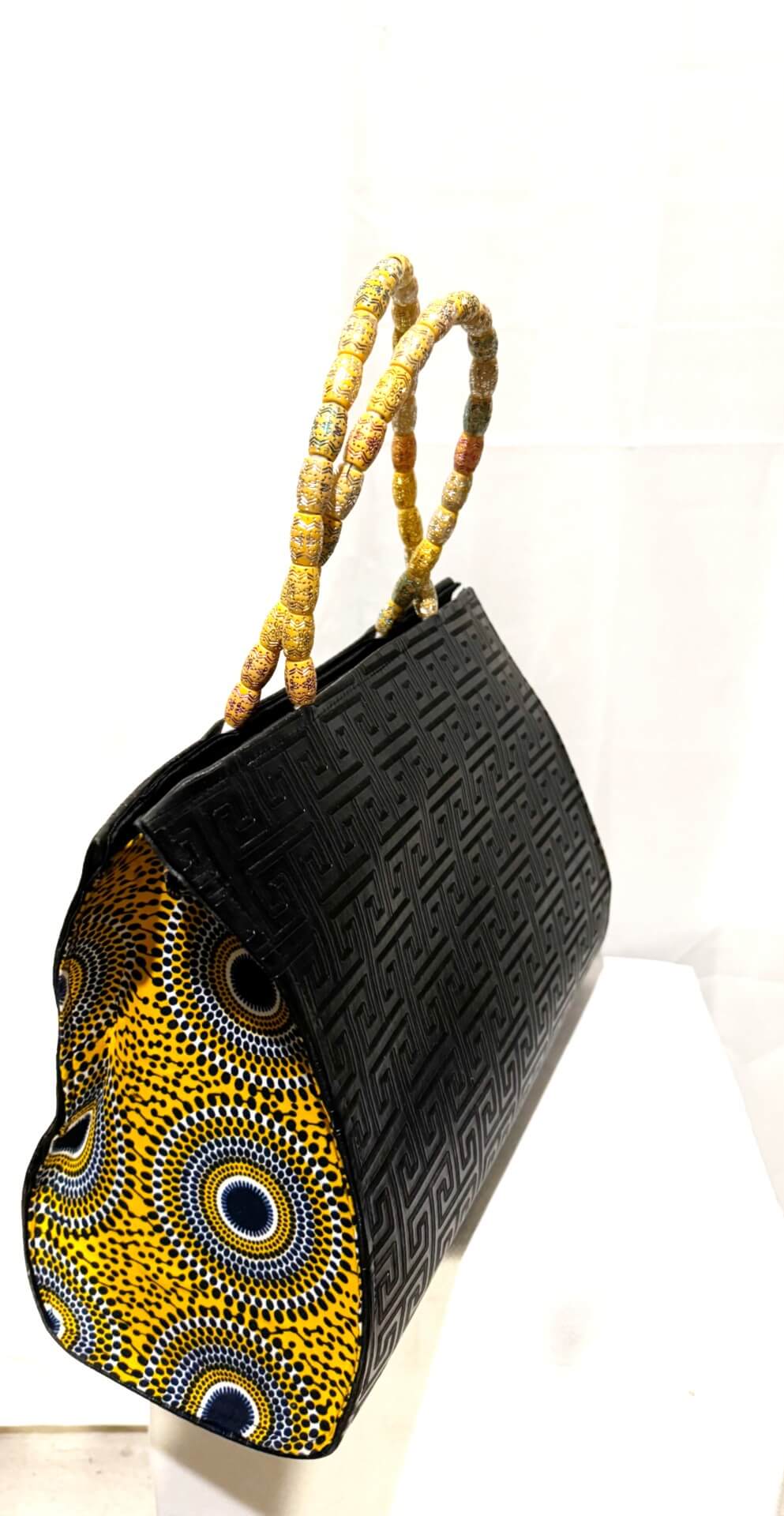Dondon Leather Black/yellow/gray alternate view