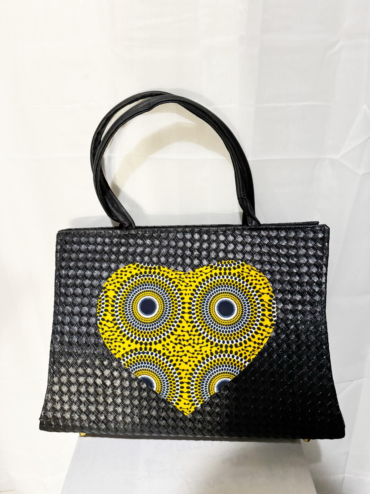 Dondon Leather Black/yellow/gray