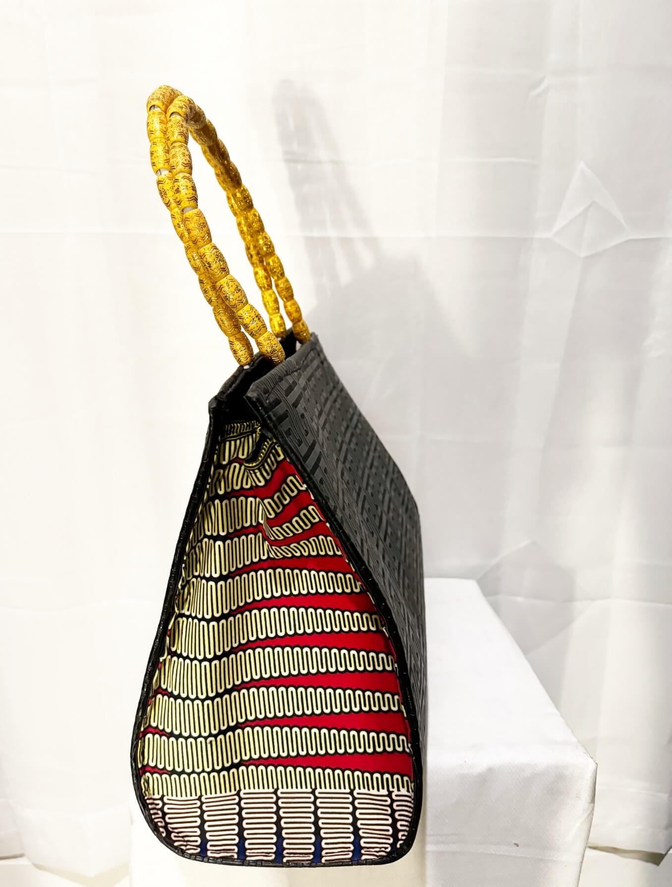 Dondon Leather Black/yellow/brown alternate view