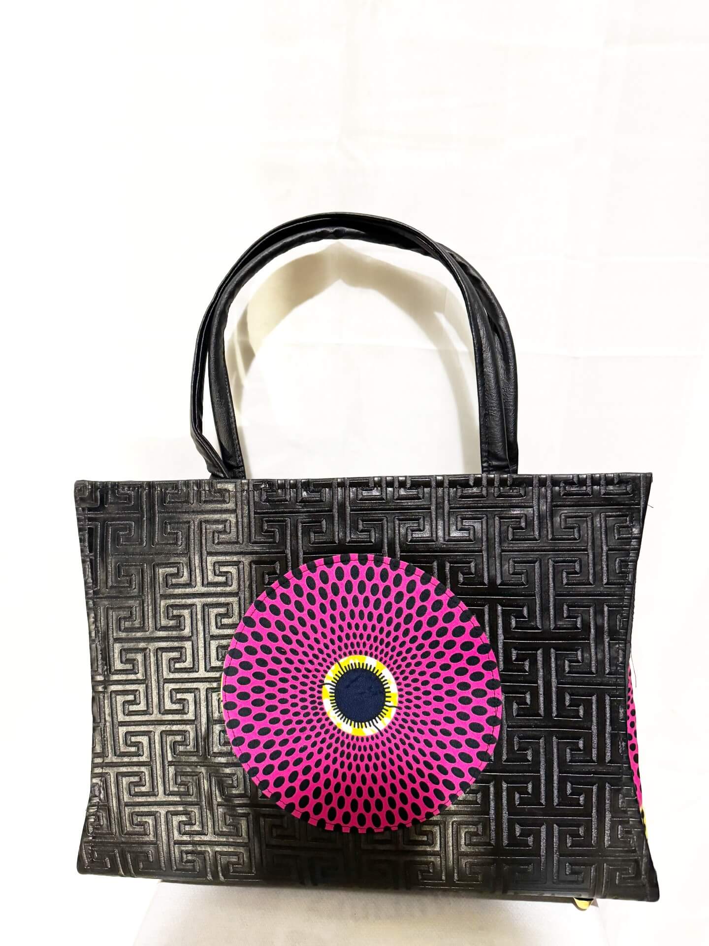 Dondon Leather Black/maroon