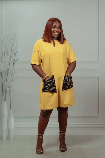 Amaya Short Dress Yellow