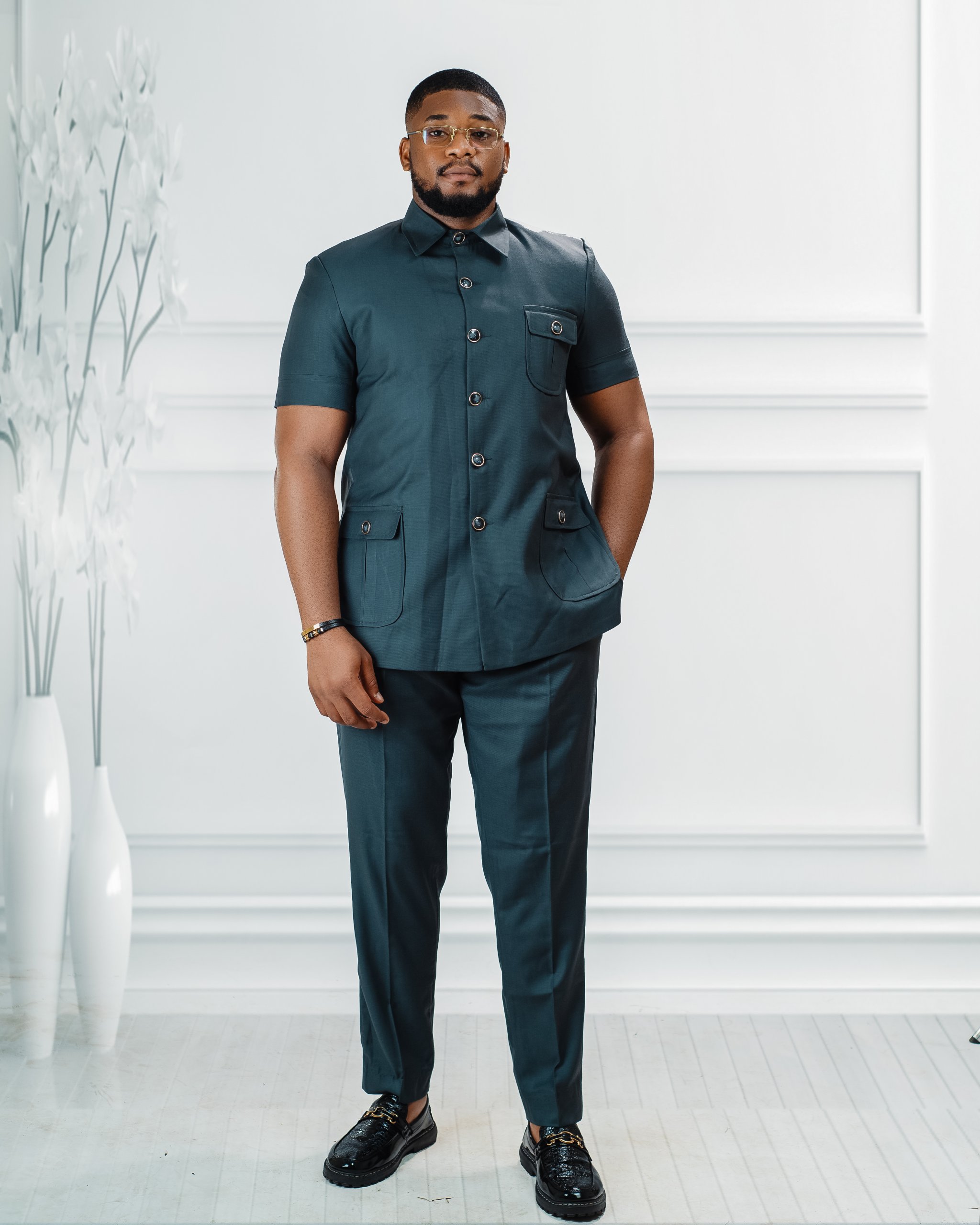 Safari Suit GRAY (SHORT SLEEVE) alternate view
