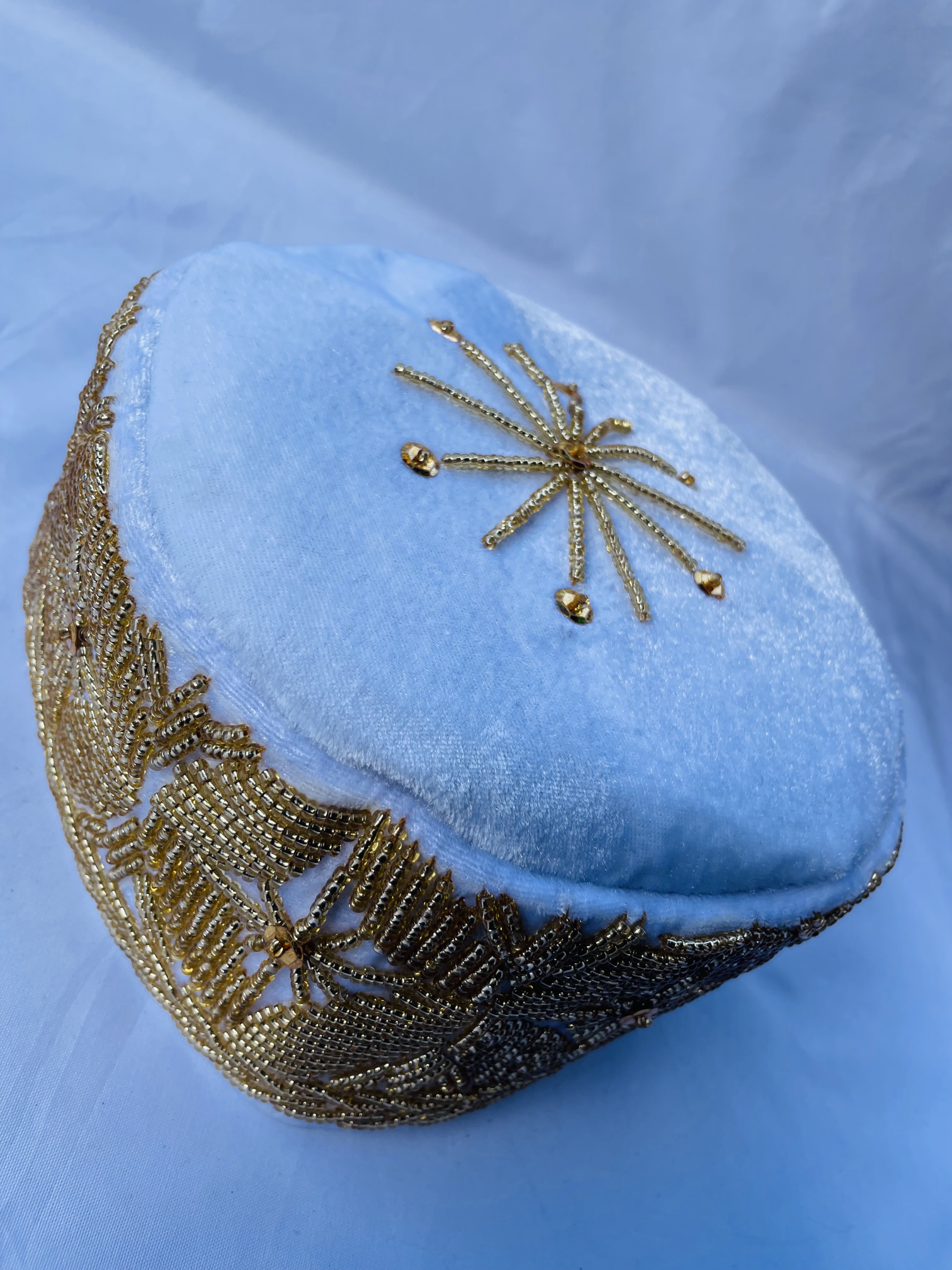 Rivers Africa Hat with Embroidery White/Gold alternate view