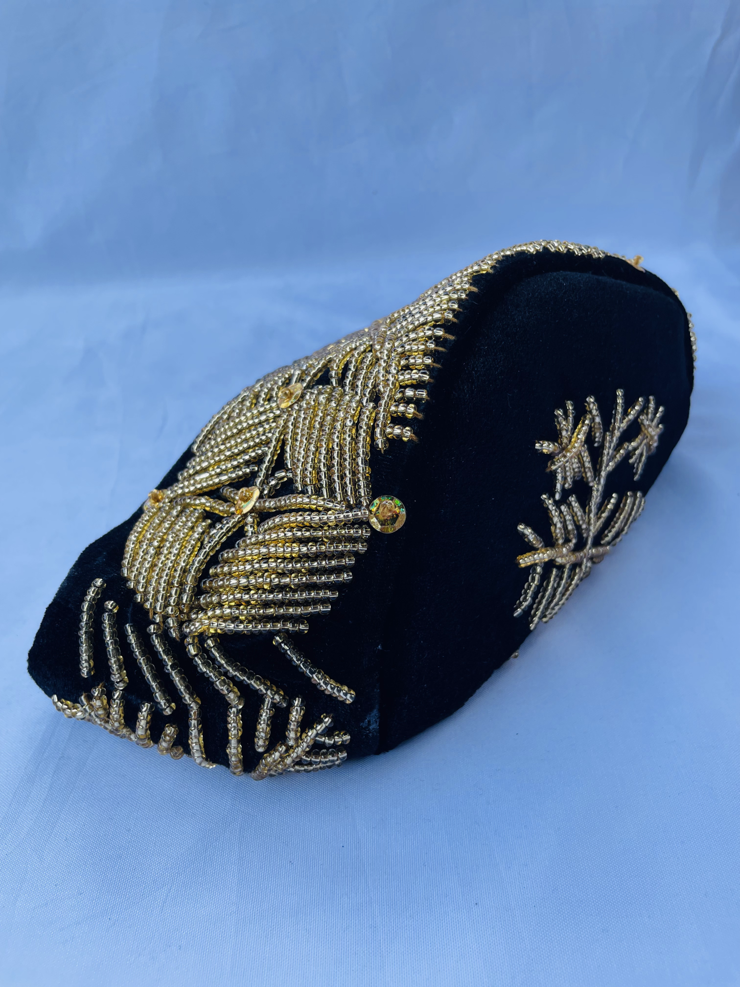 Rivers Africa Hat with Embroidery Black/Gold alternate view