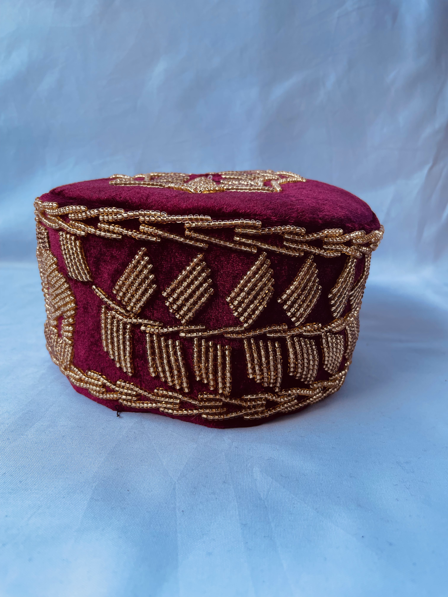 Rivers Africa Hat with Embroidery Red/Gold alternate view