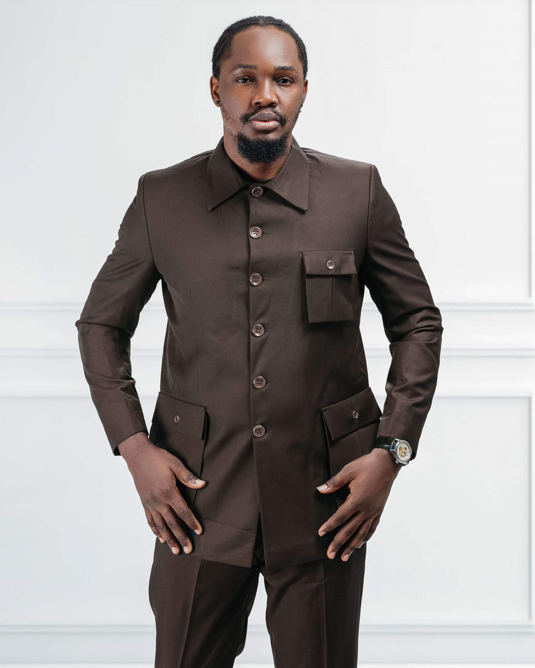 Safari Suit BROWN (LONG SLEEVE)