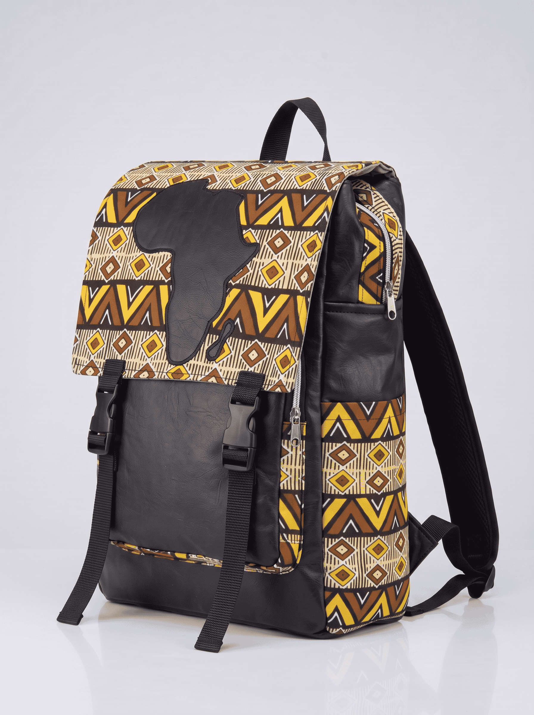 Afrocentric Backpack – Ankara Design | Laptop Ready