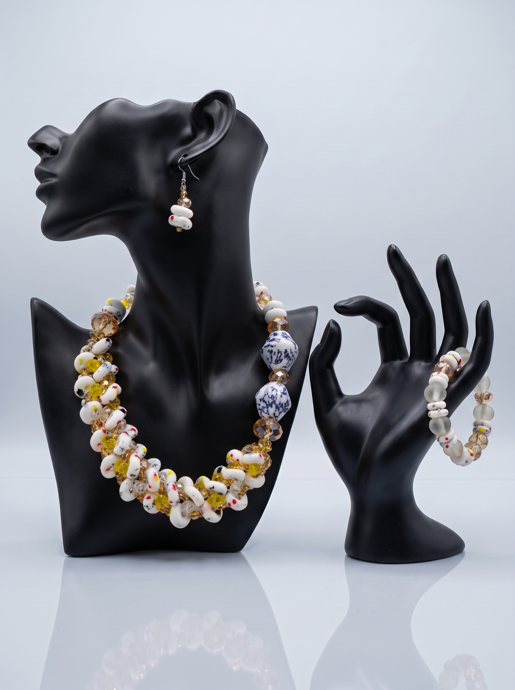 African Jewelry | Vintage Necklace Set | Adobiba