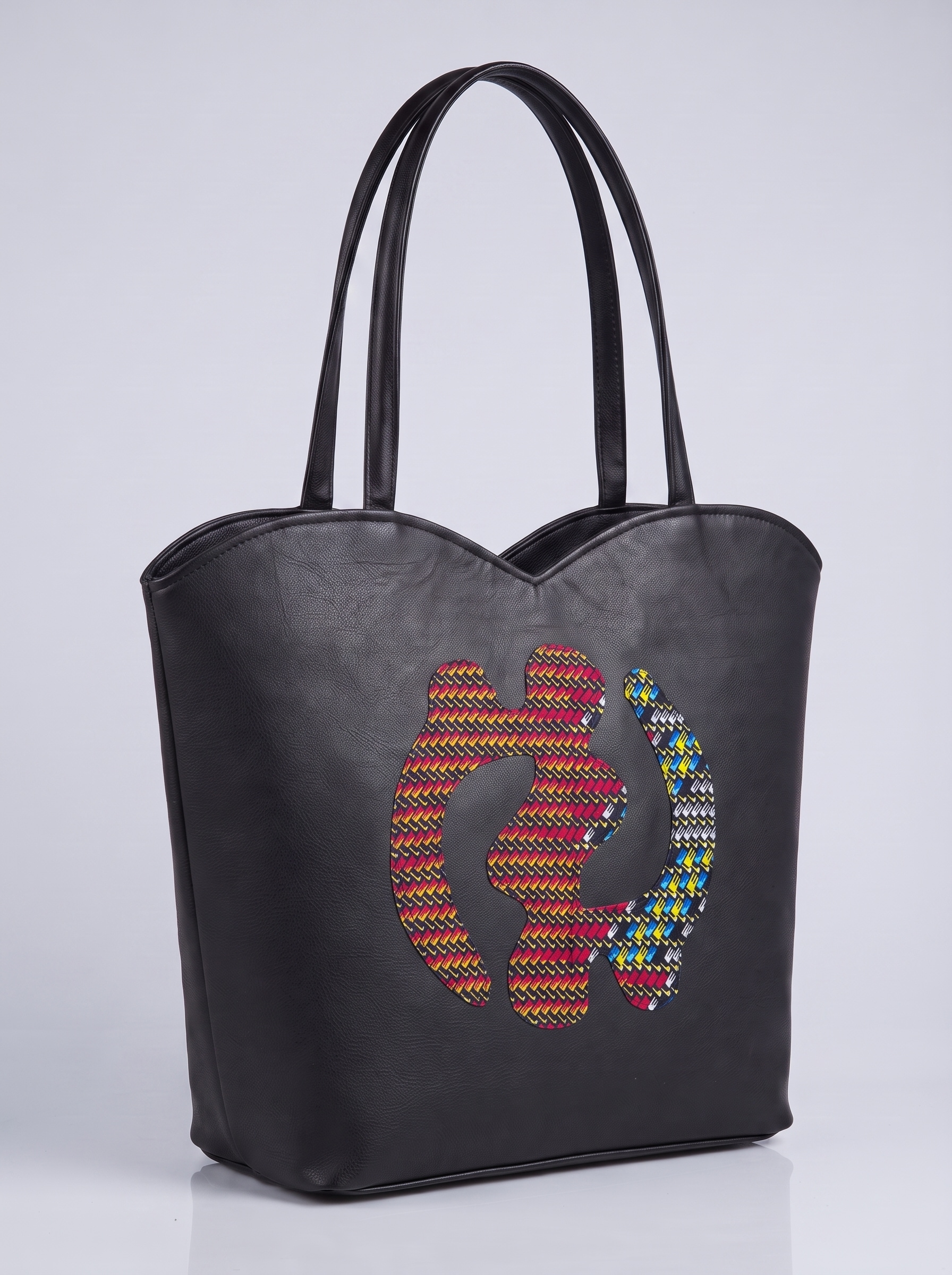 Shoulder Bag – African Print Leather Bag | Abena