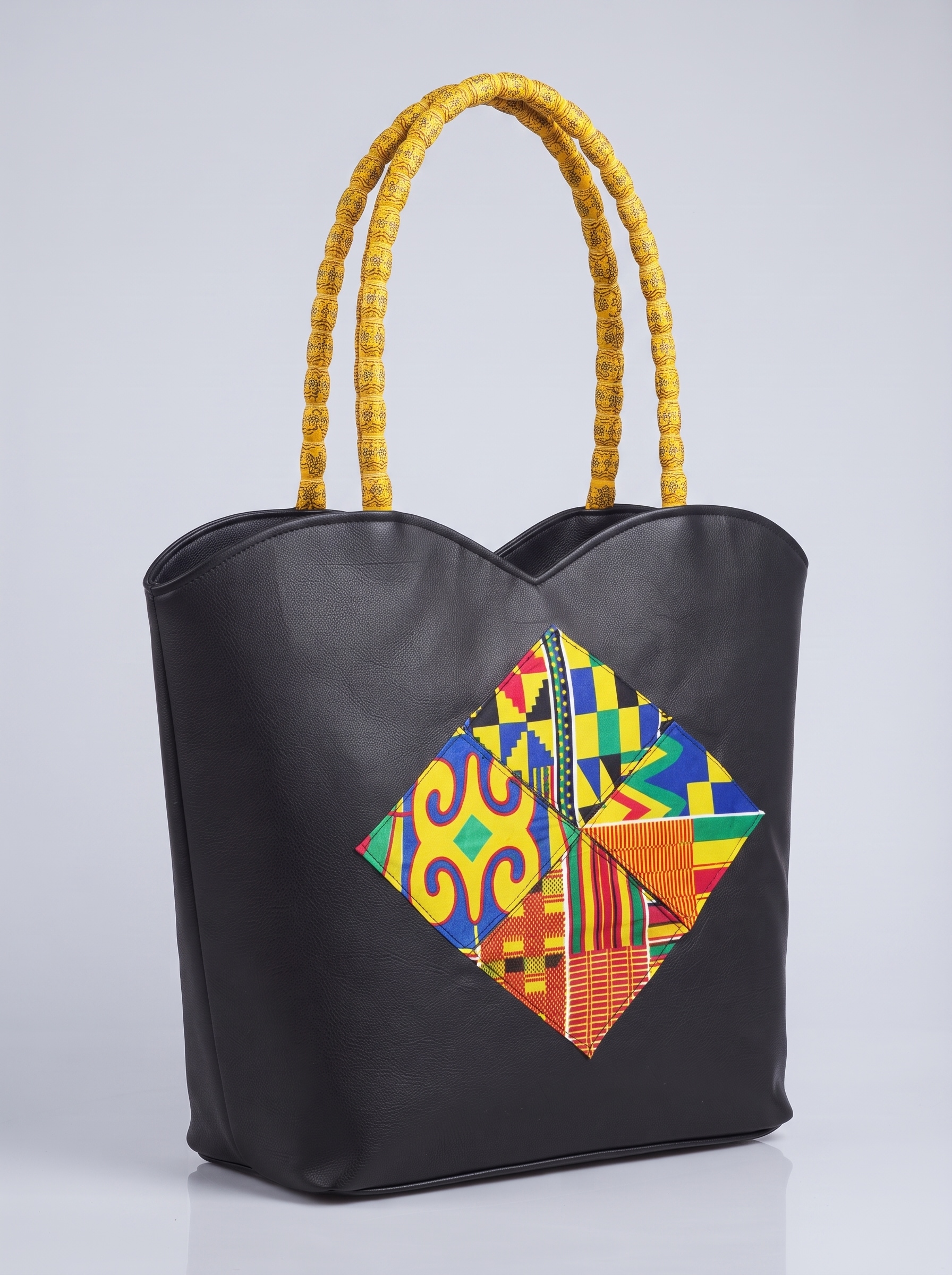 Shoulder Bag – African Print Leather Bag | Yaa