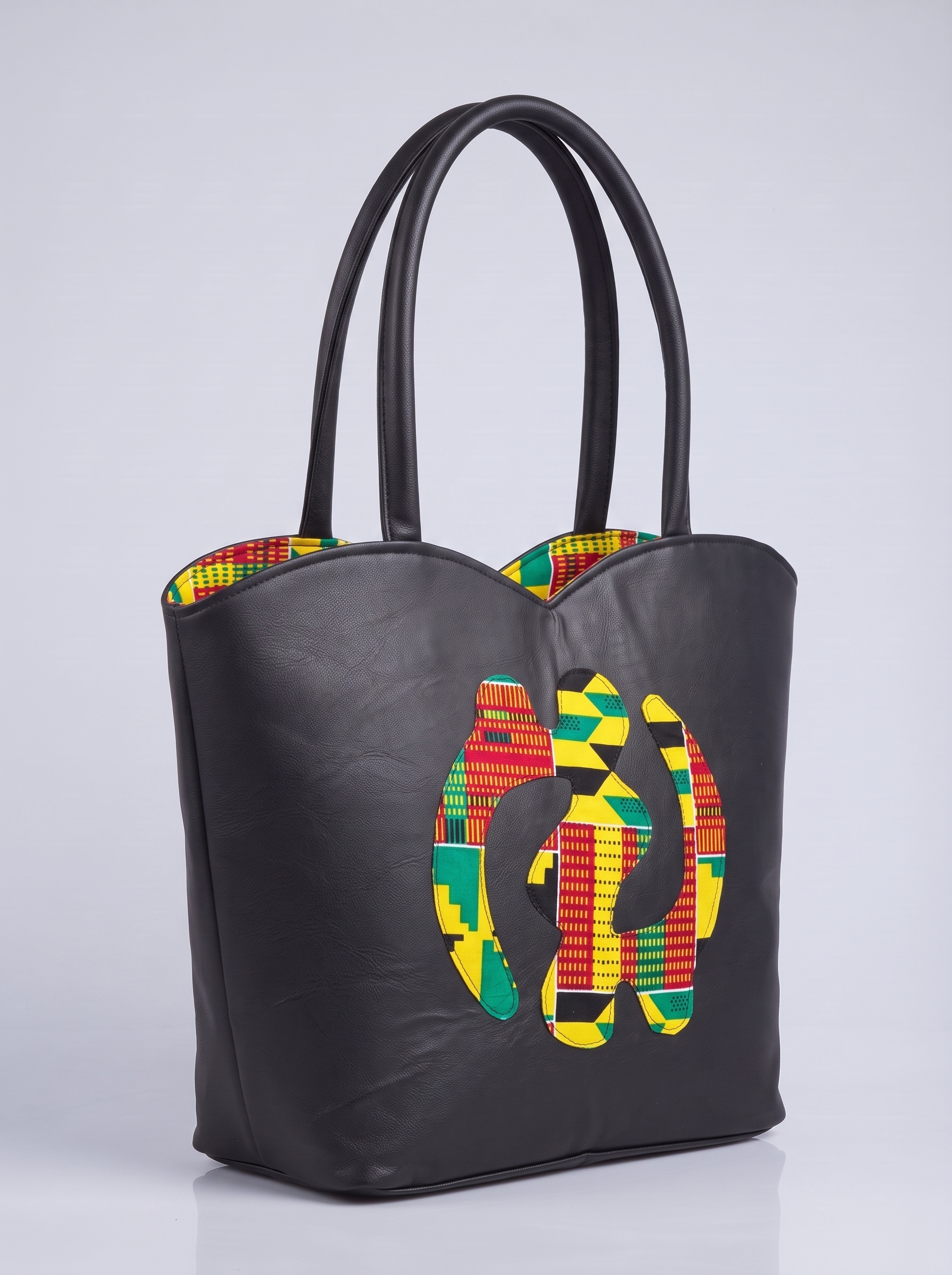 Shoulder Bag – African Print Leather Bag | Adwoa