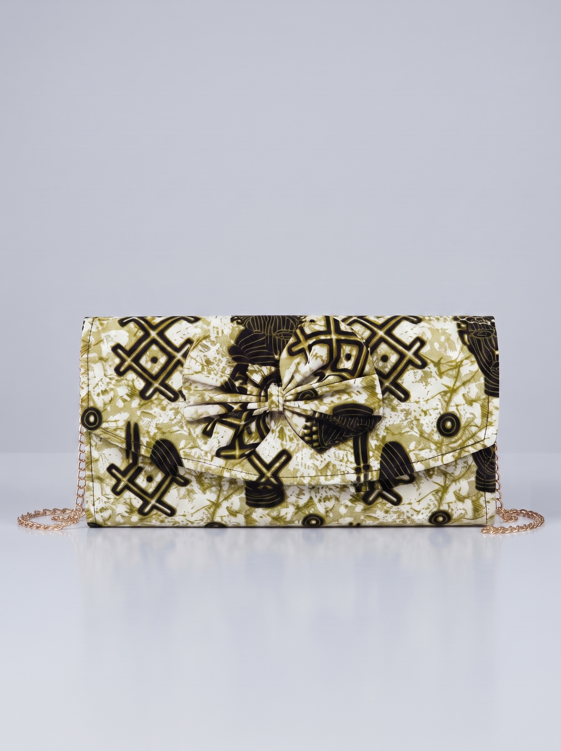 Chain Strap Shoulder Bag – African Print Clutch | Akyaa