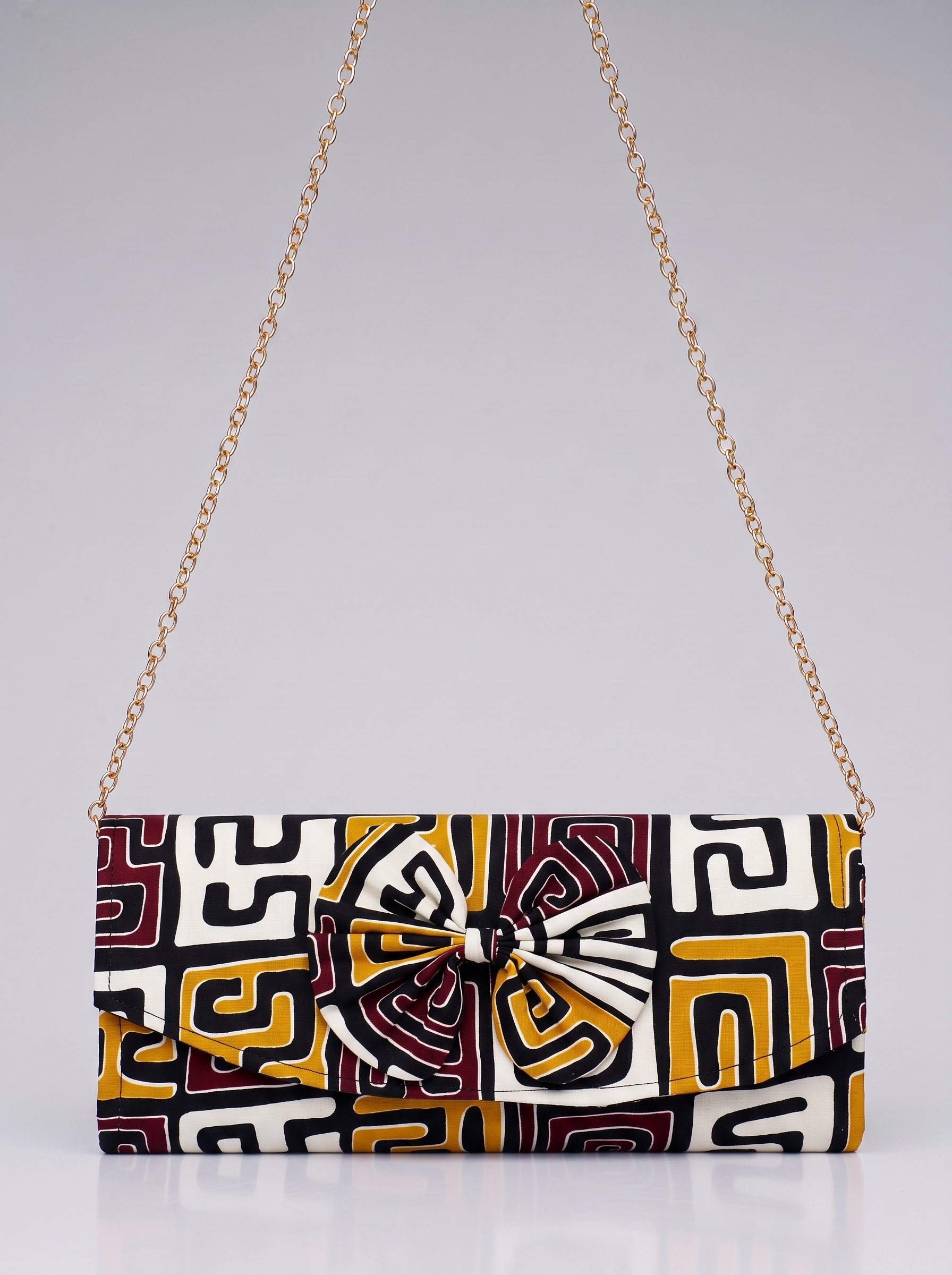 Chain Strap Shoulder Bag – African Print Clutch | Asantewaa
