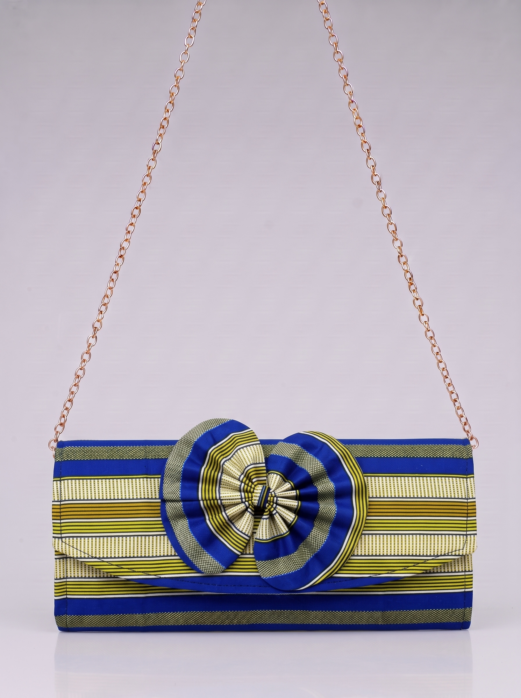 Chain Strap Shoulder Bag – African Print Clutch | Okailey