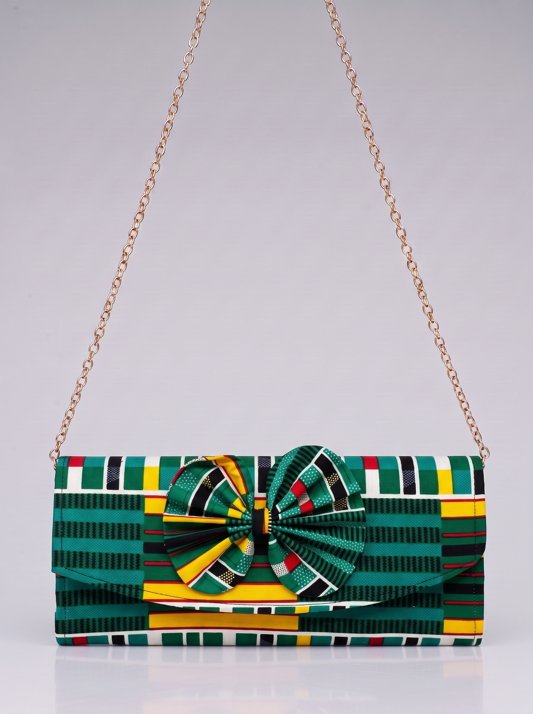 Chain Strap Shoulder Bag – African Print Clutch | Sedinam