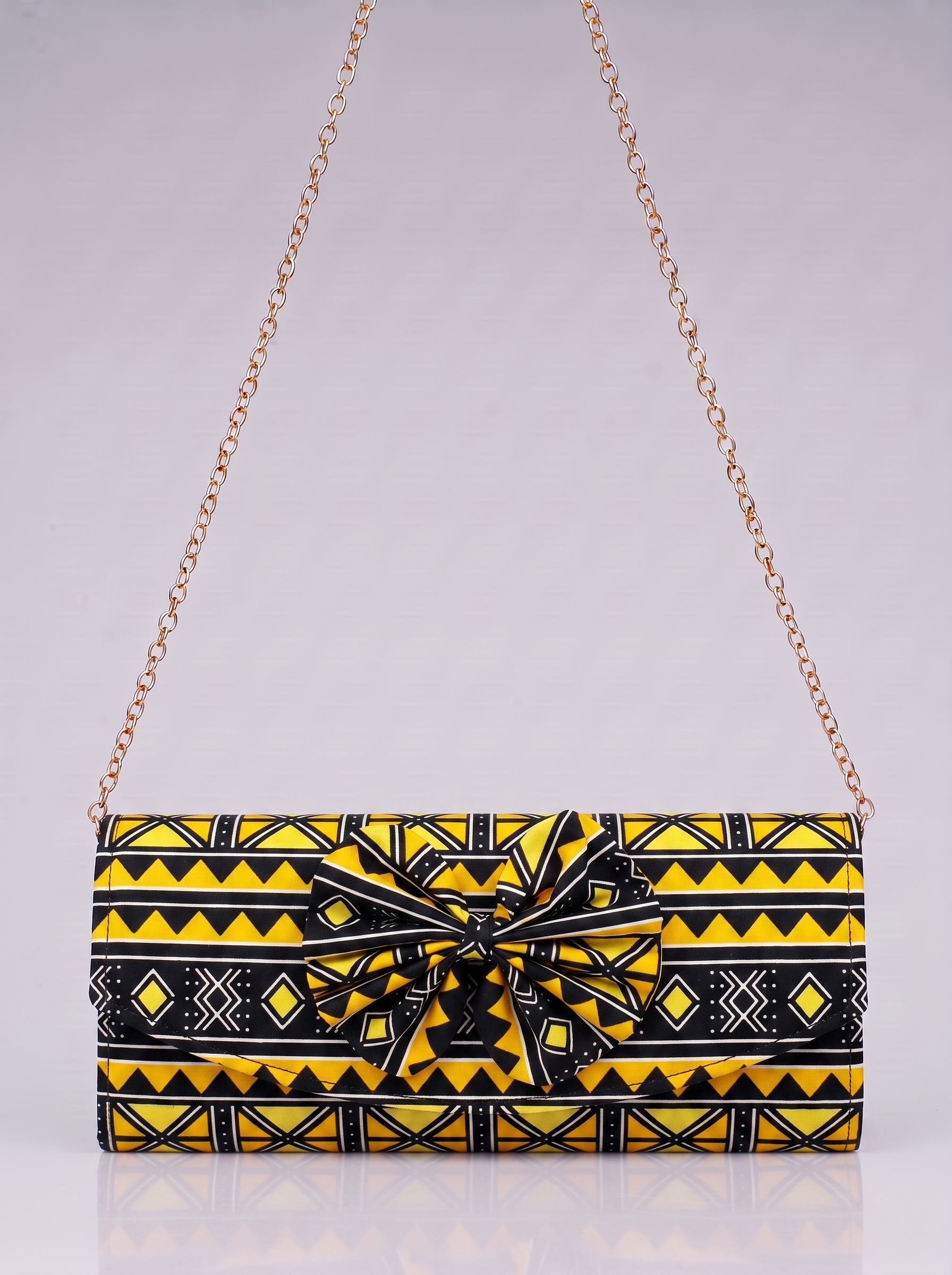 Chain Strap Shoulder Bag – African Print Clutch | Sahada