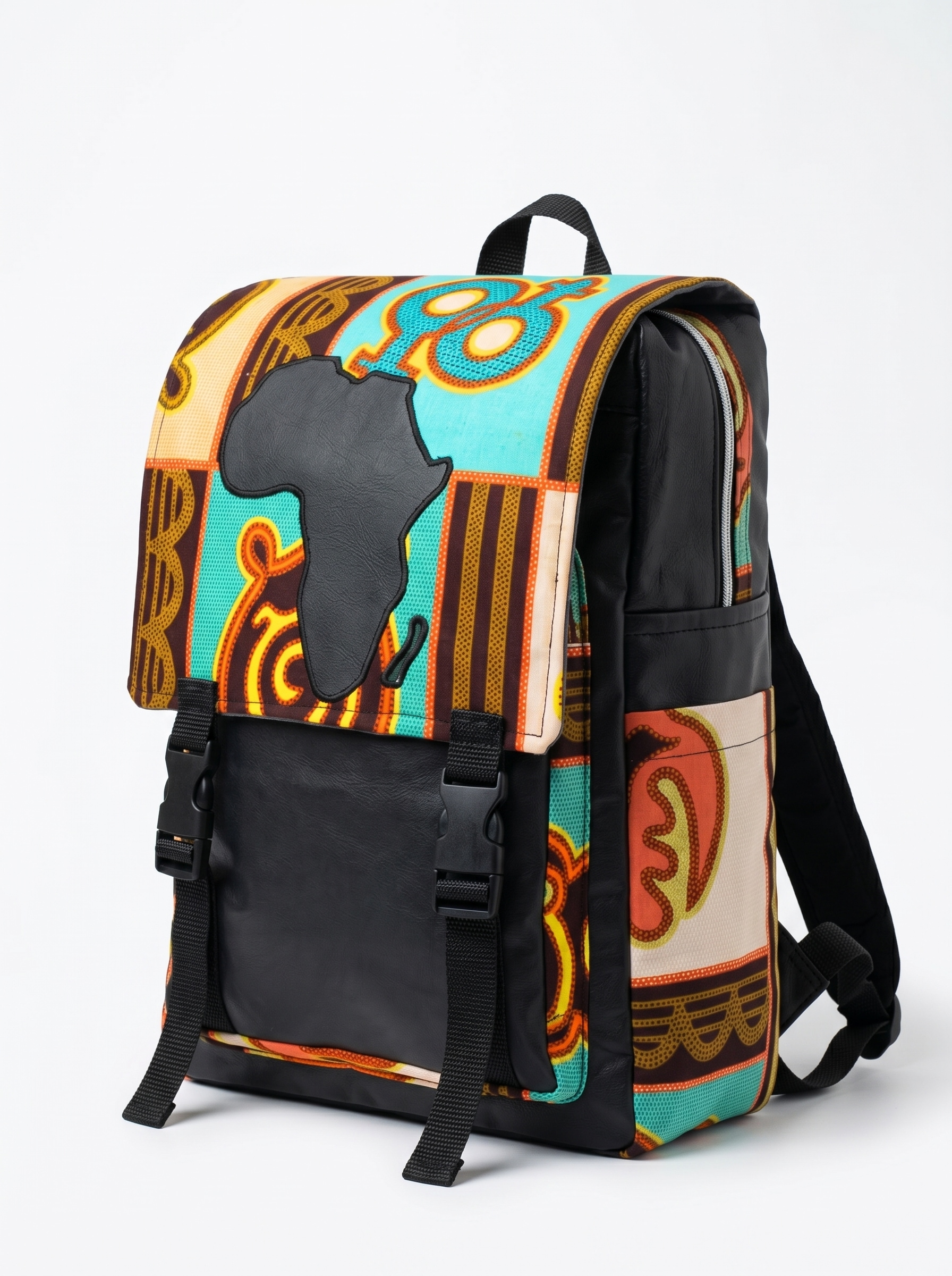 Afrocentric Backpack – Ankara Design | Daily Commuter