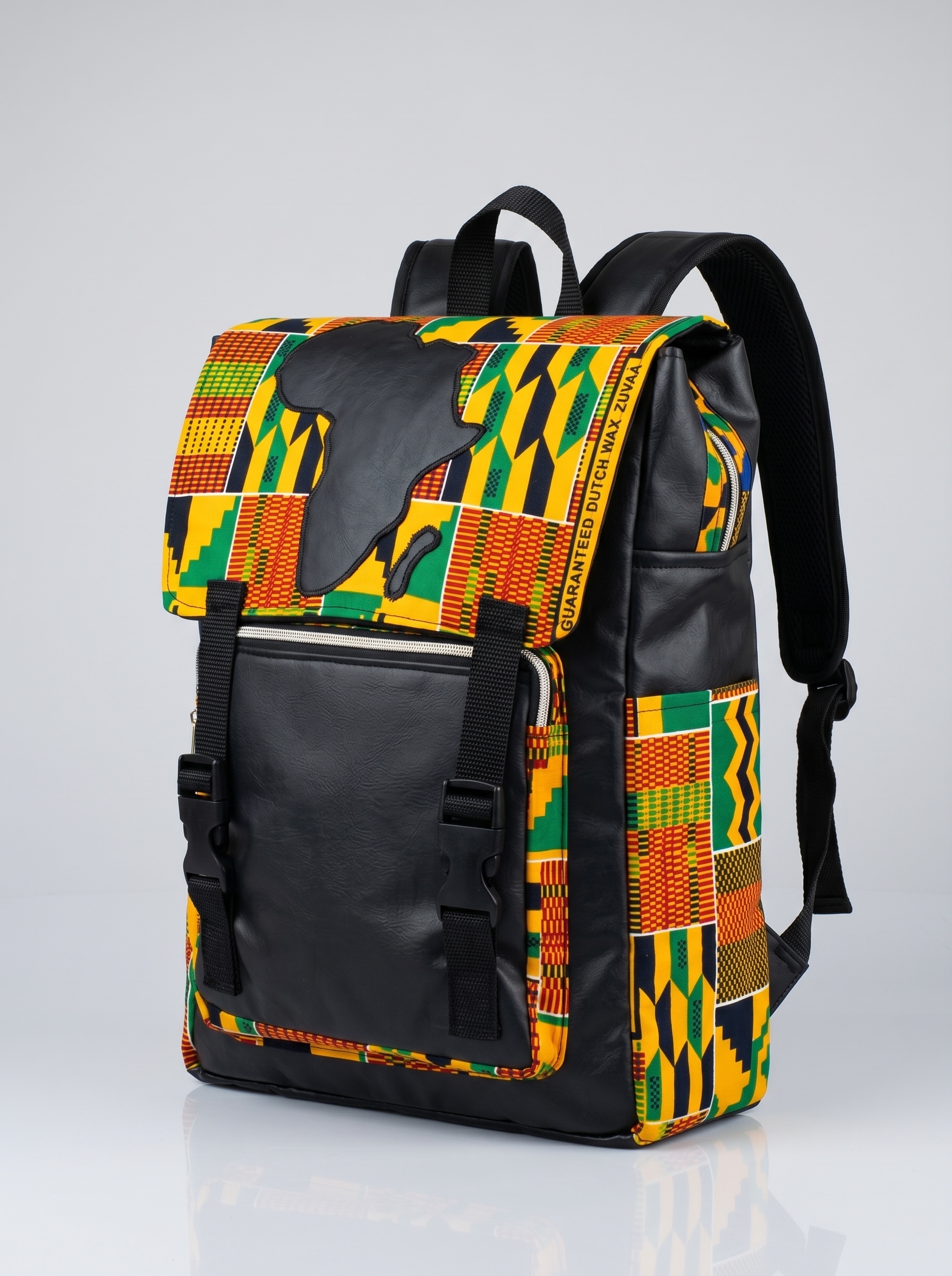 Afrocentric Backpack – Ankara Flap Design | All Purpose
