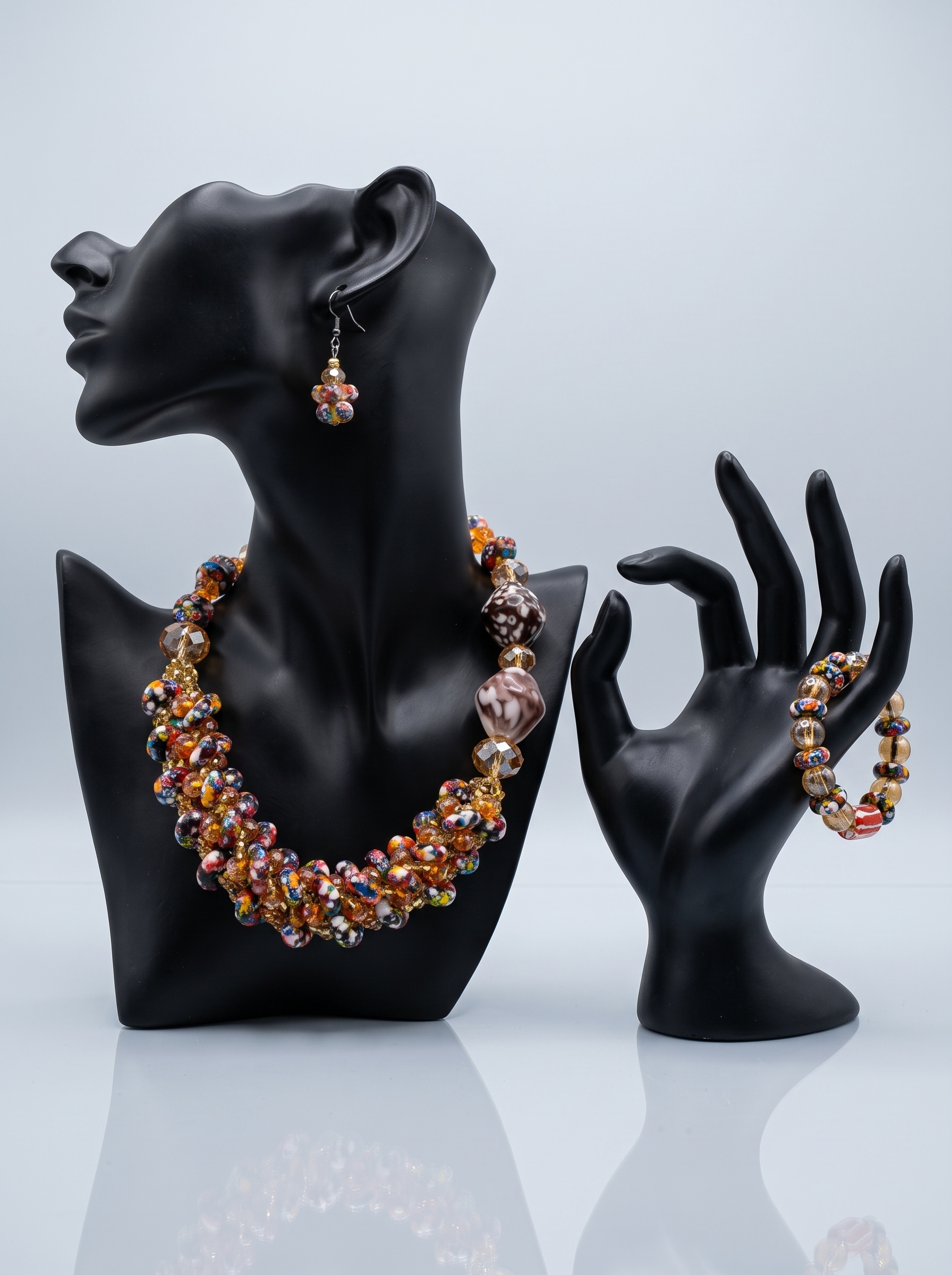 African Jewelry | Vintage Necklace Set | Nhyira