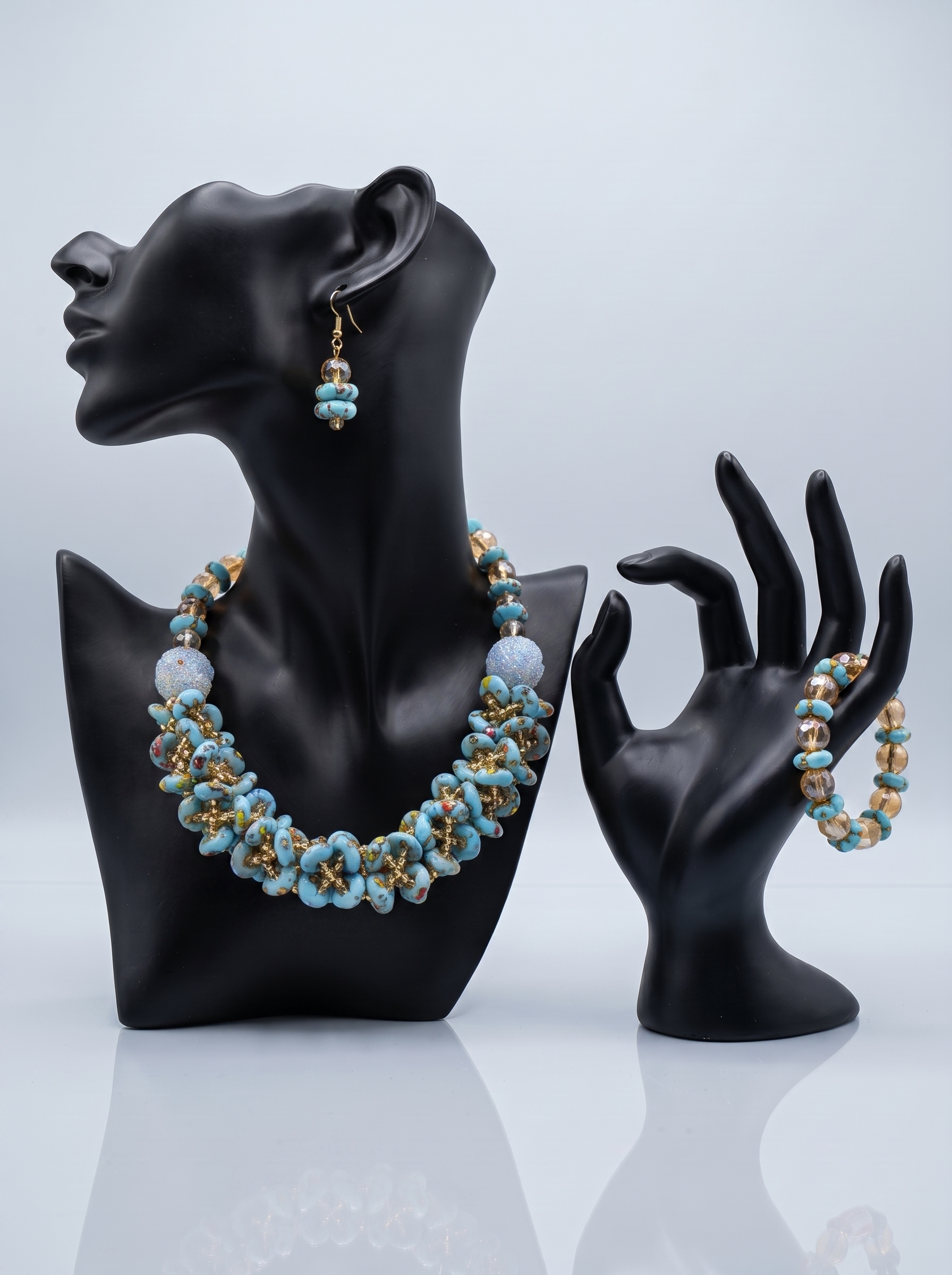 African Jewelry | Vintage Necklace Set | Akosewaa