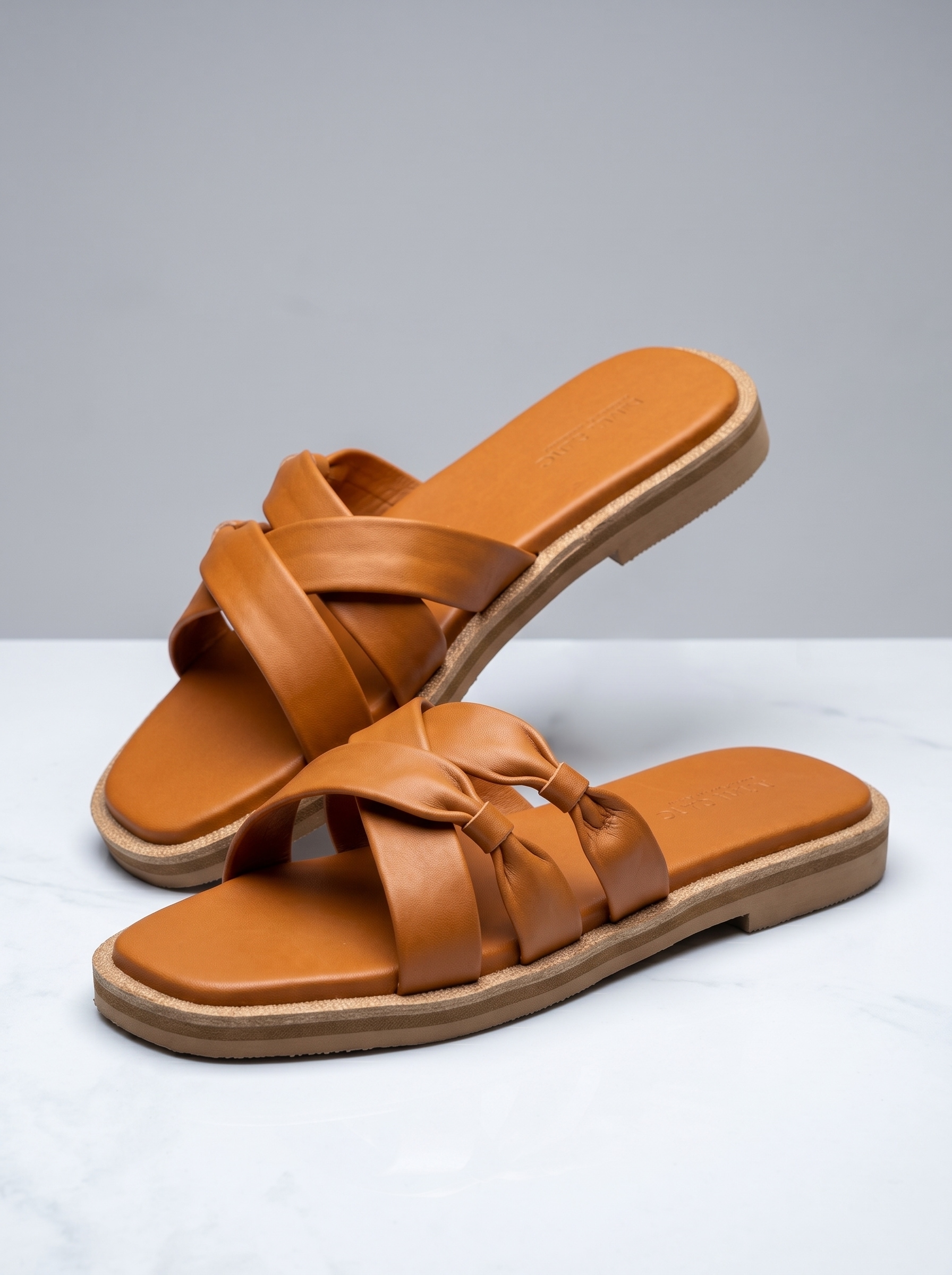 Slide Sandals for Women-Triple Strap