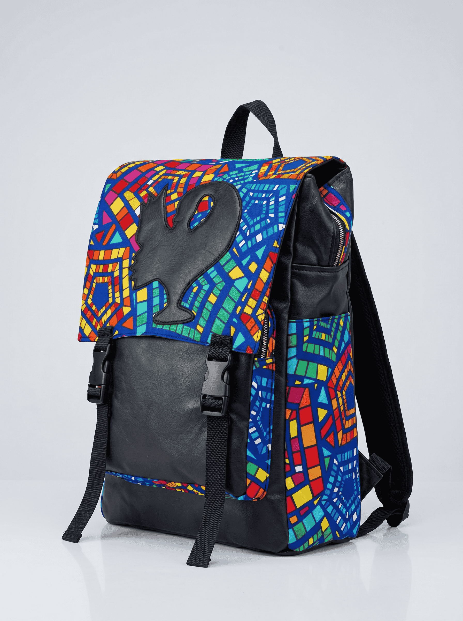 Afrocentric Backpack – Ankara Flap Design | Adventure Ready