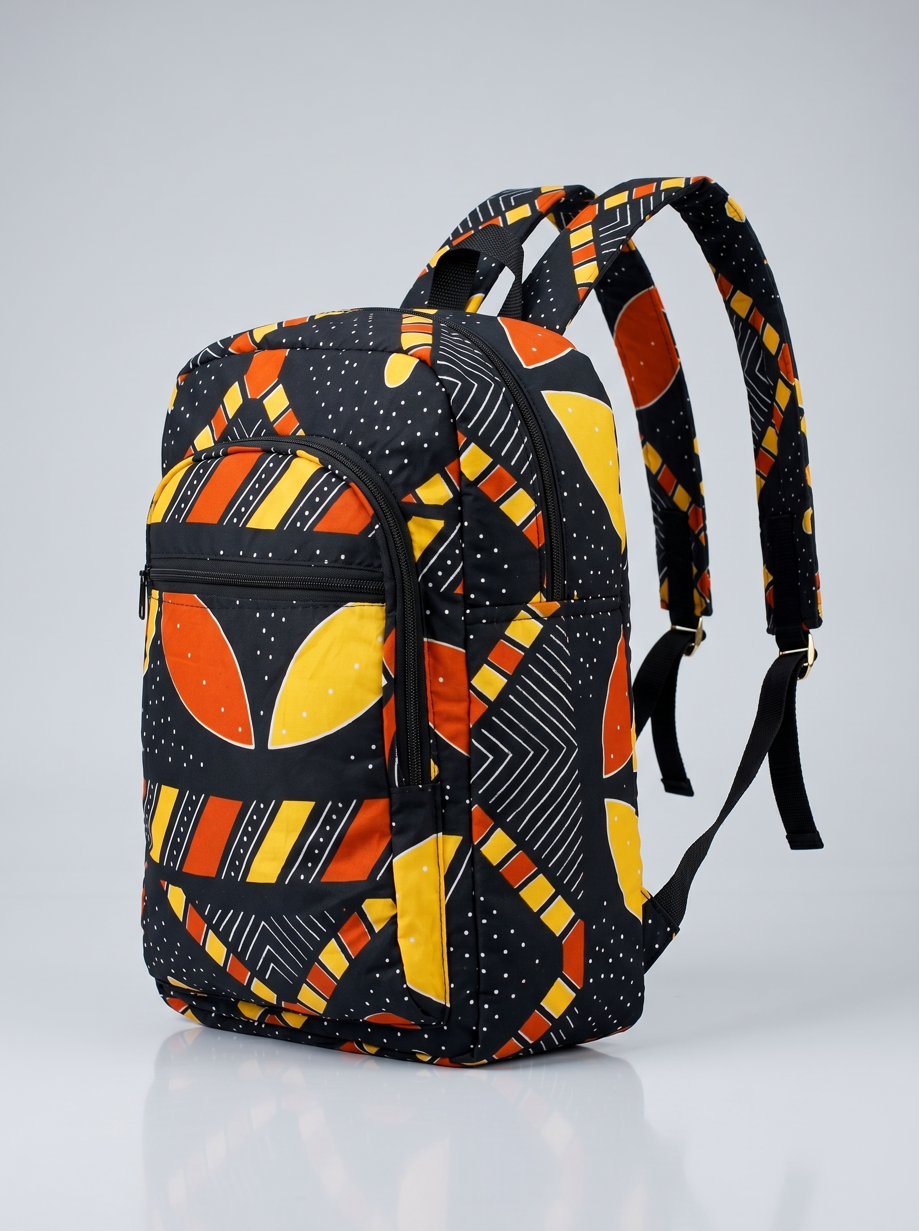 Leather Backpack –  African Print | Nana