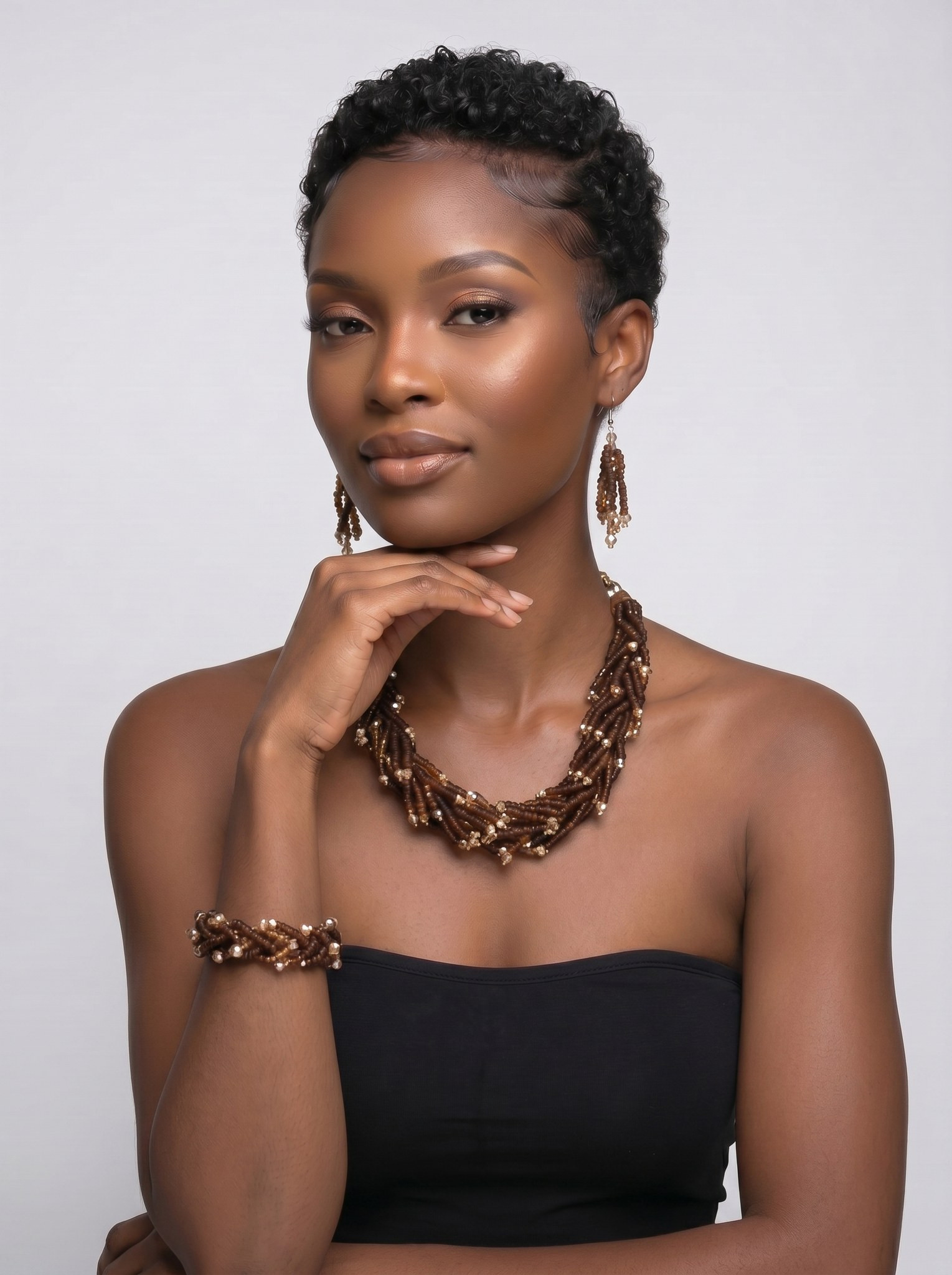 African Jewelry | Vintage Necklace Set | Kukua alternate view