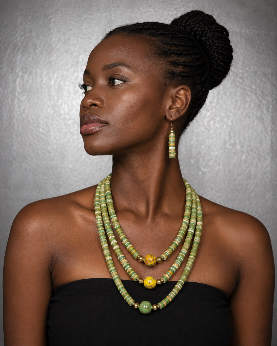 African Jewelry | Vintage Necklace Set | Efiba alternate view