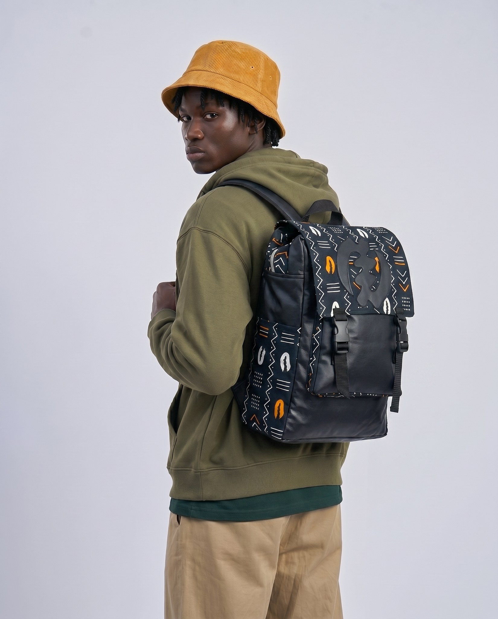 Afrocentric Backpack – Ankara Design | Damilare alternate view