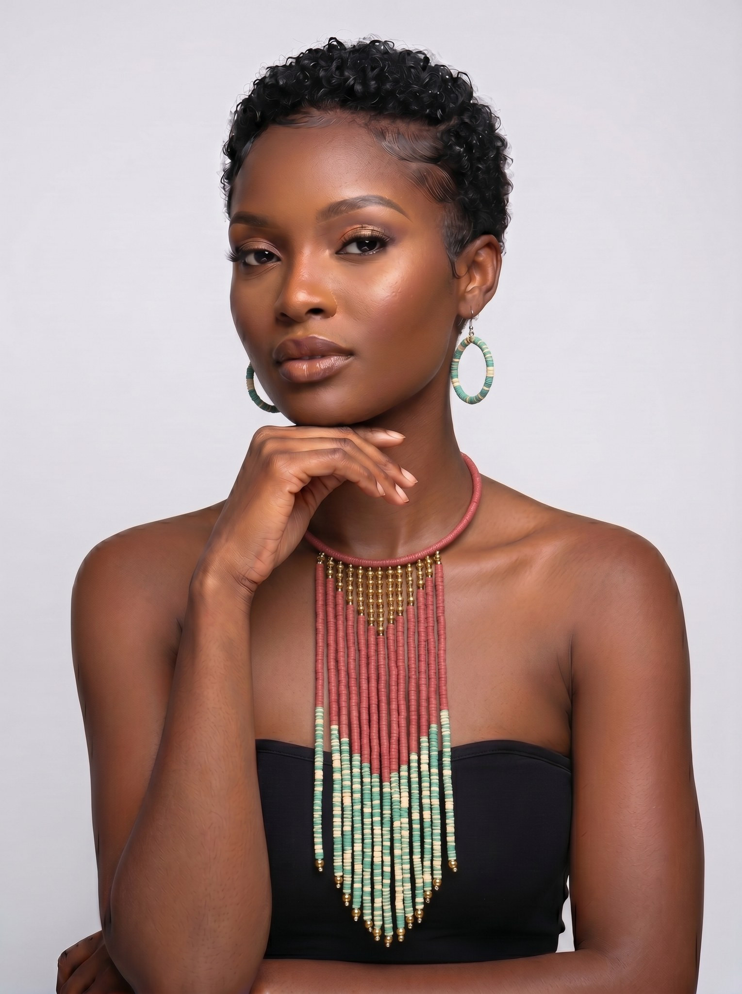 African Jewelry | Vintage Necklace Set | Kosisochukwu alternate view