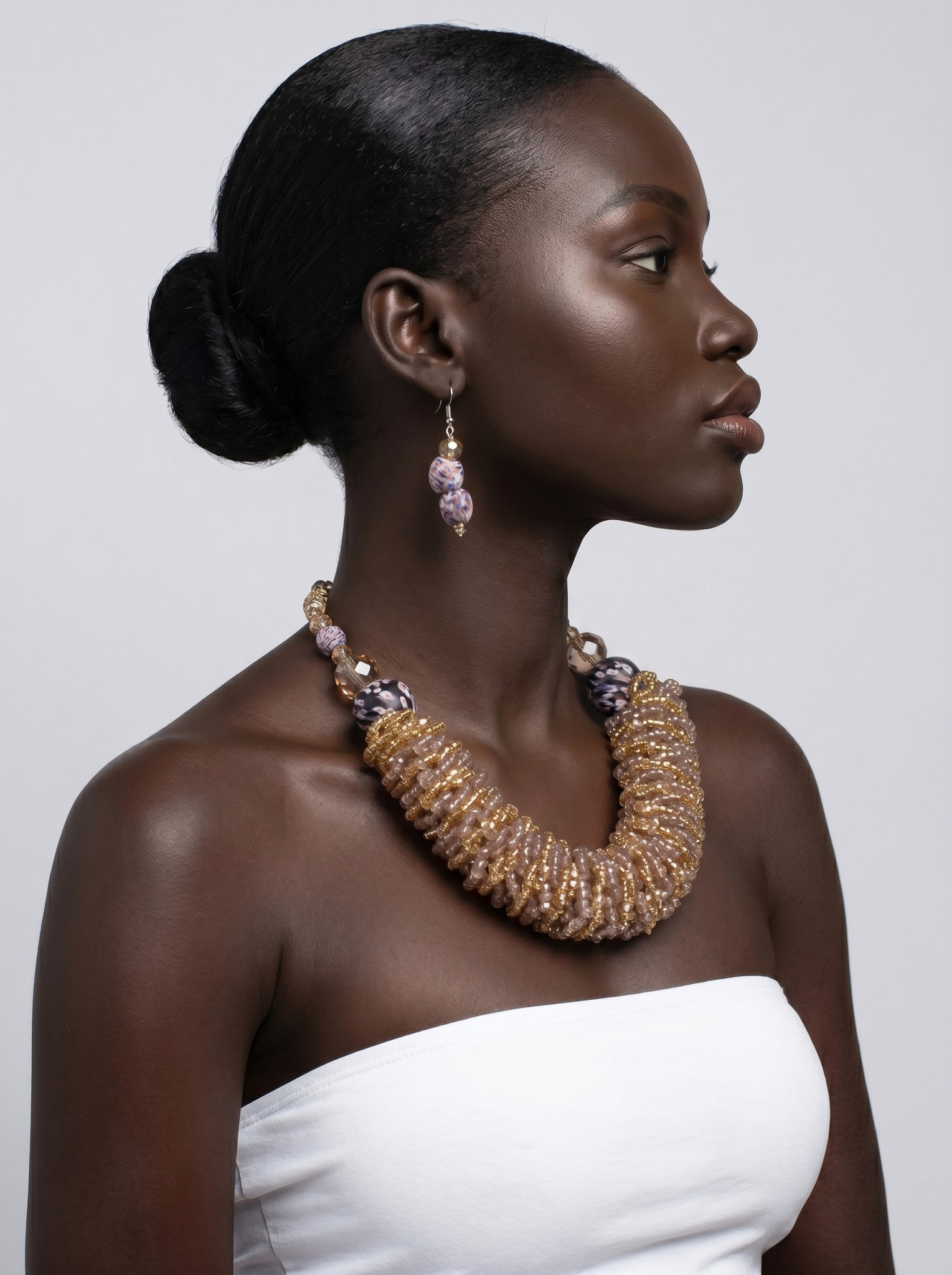 African Jewelry | Vintage Necklace Set | Adzovi alternate view