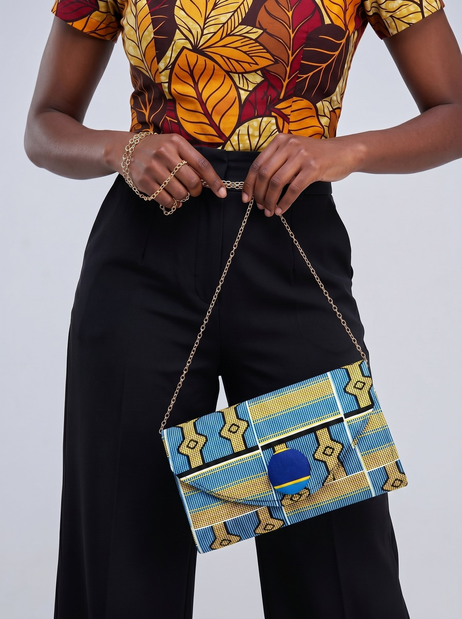 Crossbody Clutch Bag – Ankara Clutch | Gyamfua alternate view