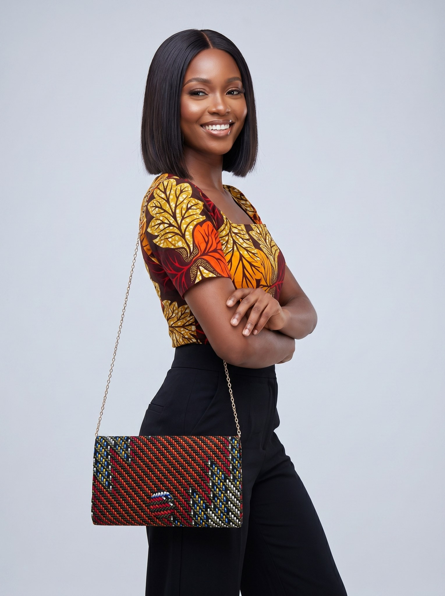 Crossbody Clutch Bag – Ankara Clutch | Boatemaa alternate view