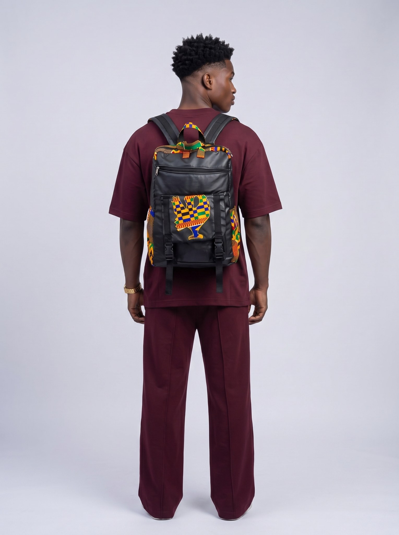 African Backpack – Sankofa alternate view