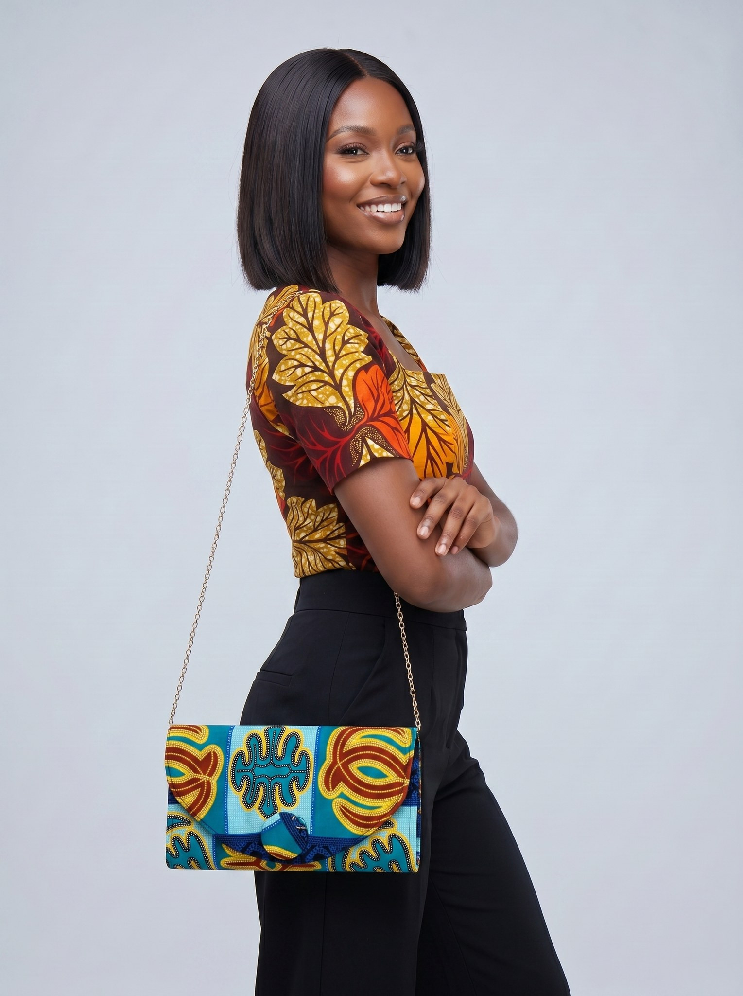 Crossbody Clutch Bag – Ankara Clutch | Enyonam alternate view