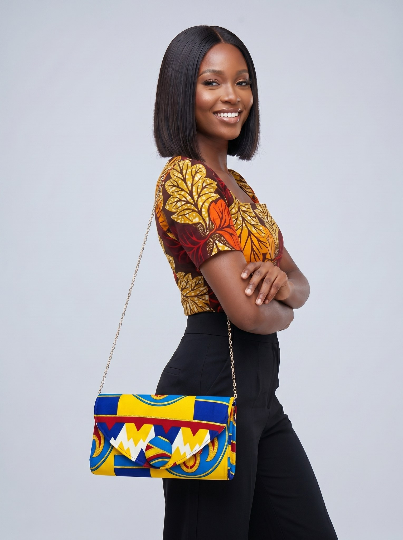 Crossbody Clutch Bag – Ankara Clutch | Woelinam alternate view