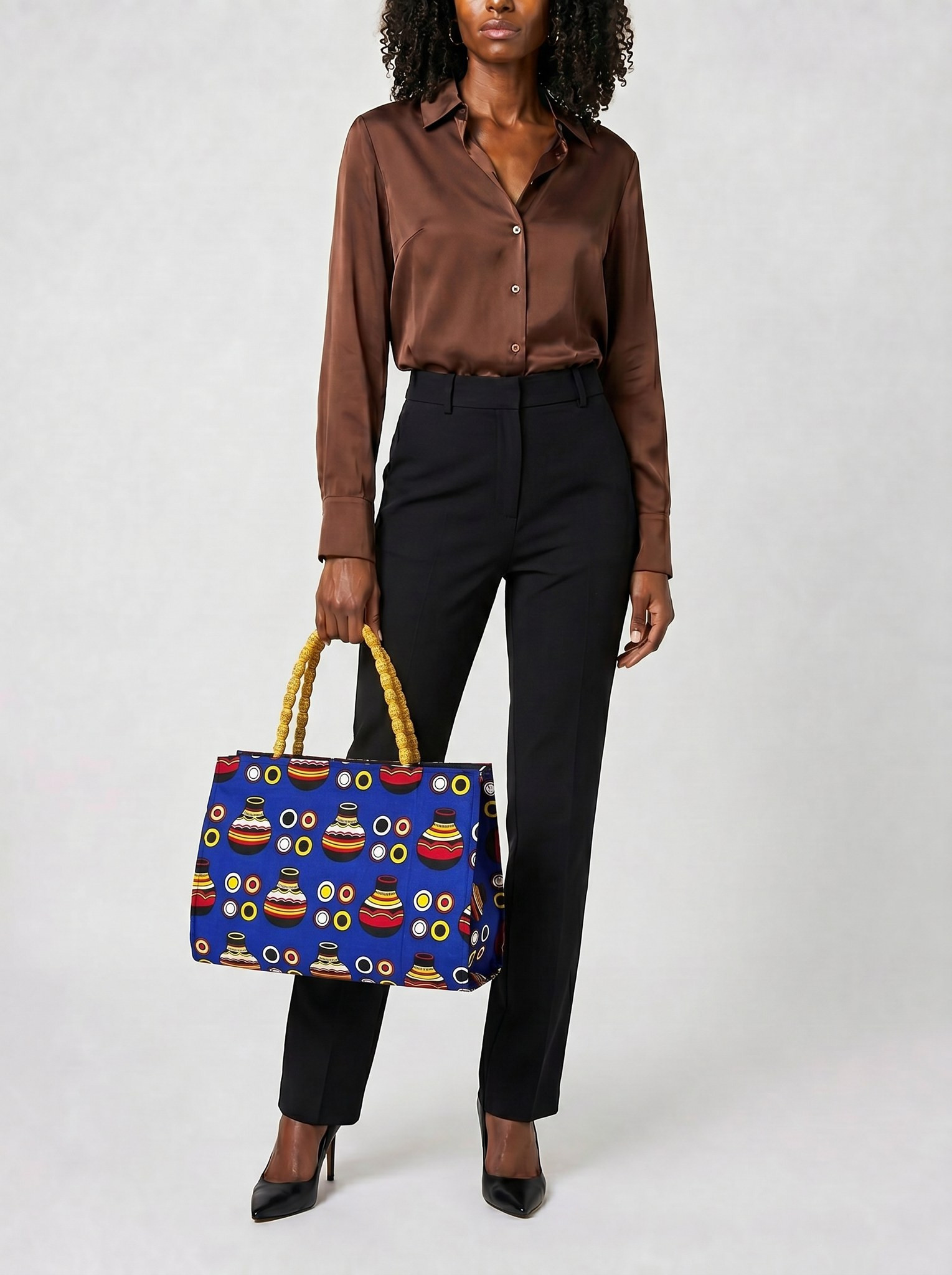 Ankara Tote Bag – Hand Made Bag | Beach Bag alternate view