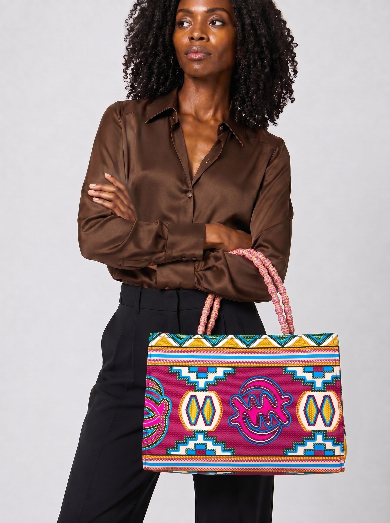 Ankara Tote Bag – Hand Made Bag | Esi alternate view