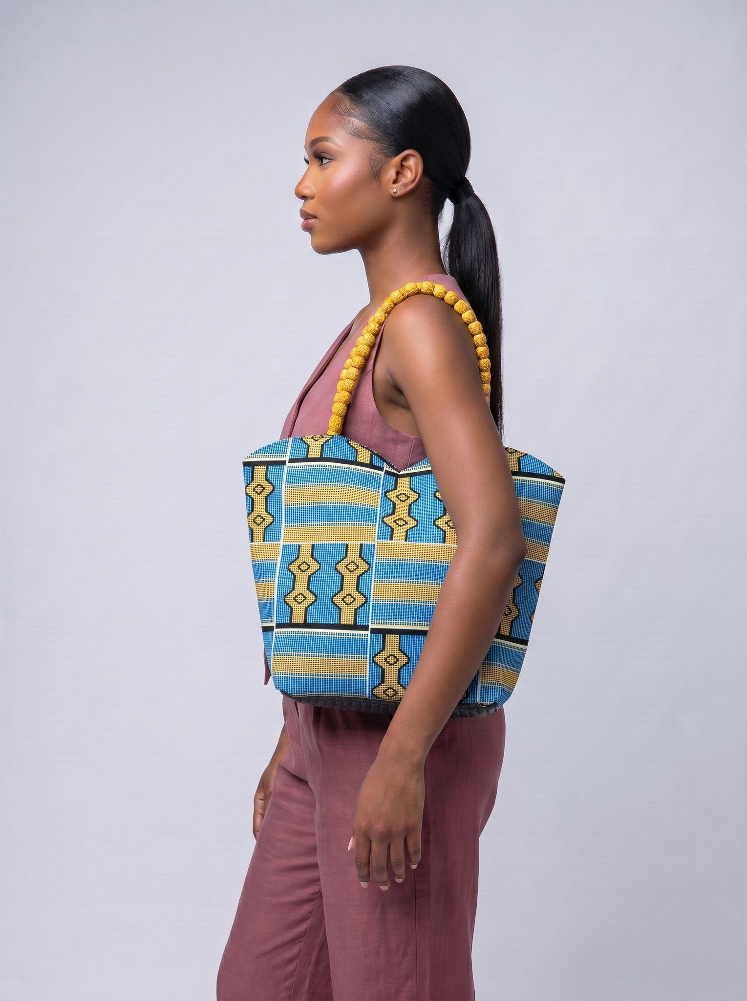 Shoulder Bag – African Print Design | Zainab alternate view