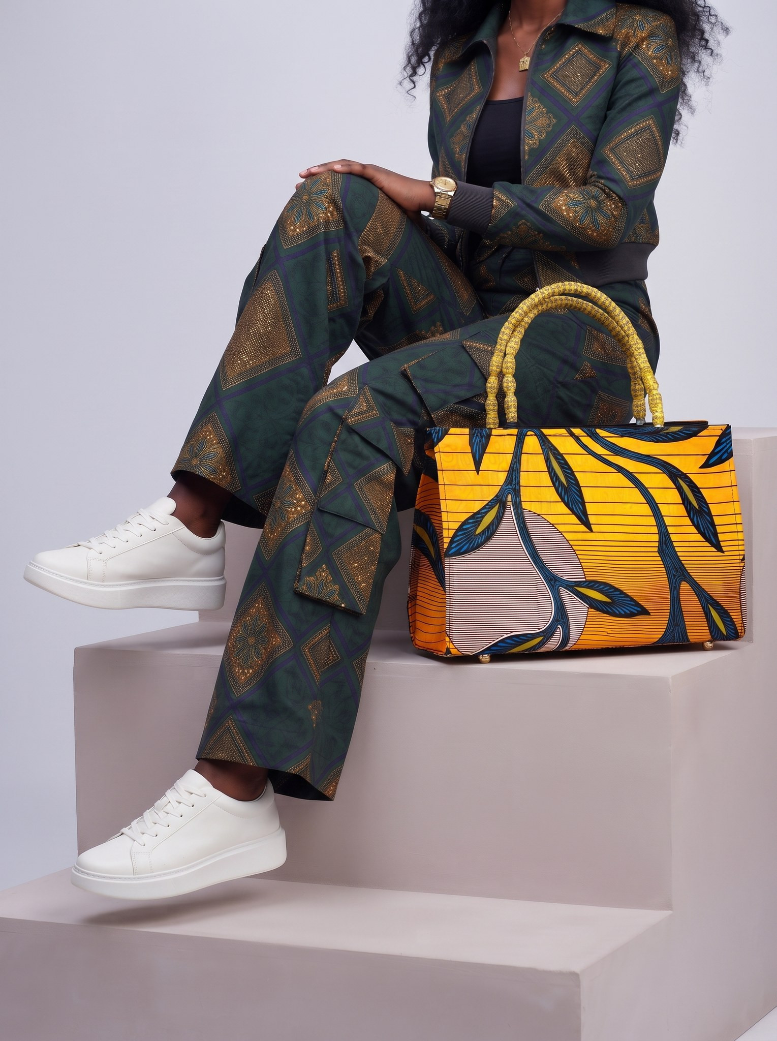 Ankara Tote Bag – Hand Made Bag | Adwoa alternate view