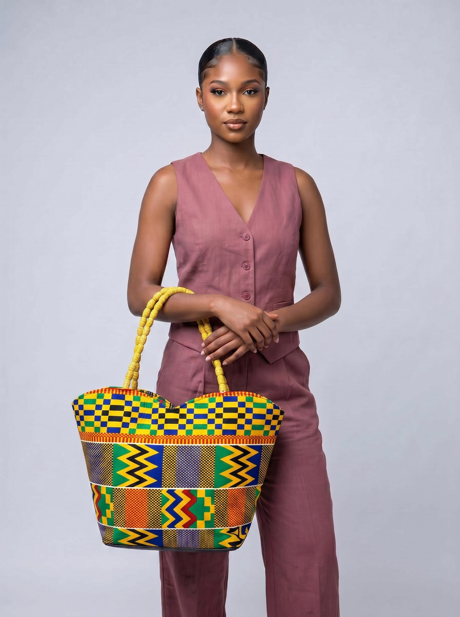 Shoulder Bag – African Print Design | Temi alternate view